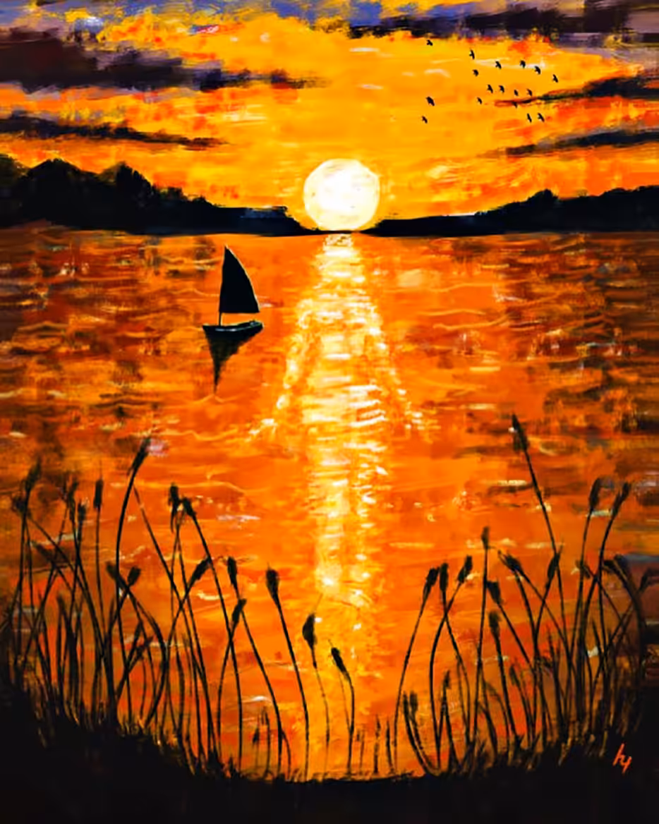 Girl Sunset