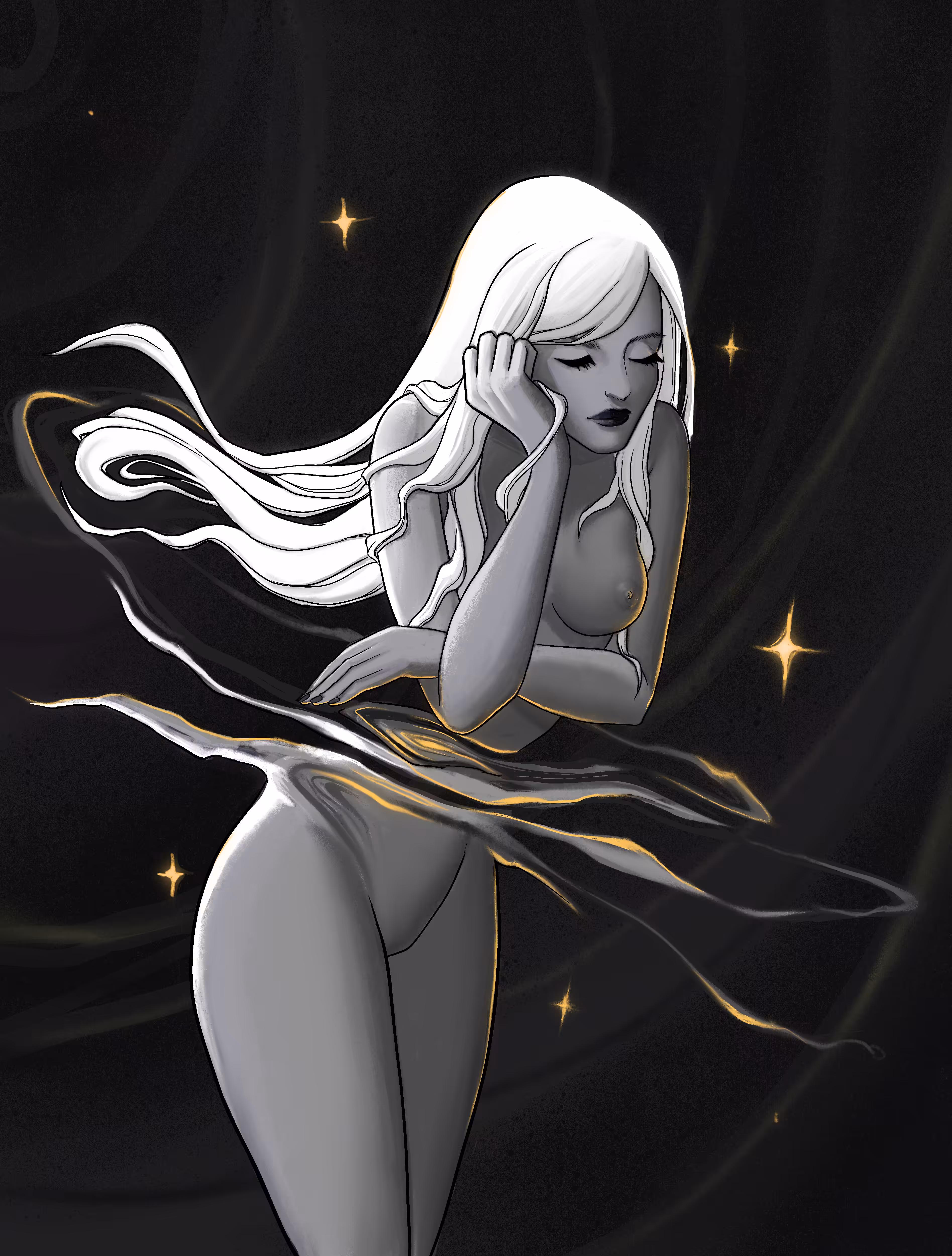 She is of space and time.