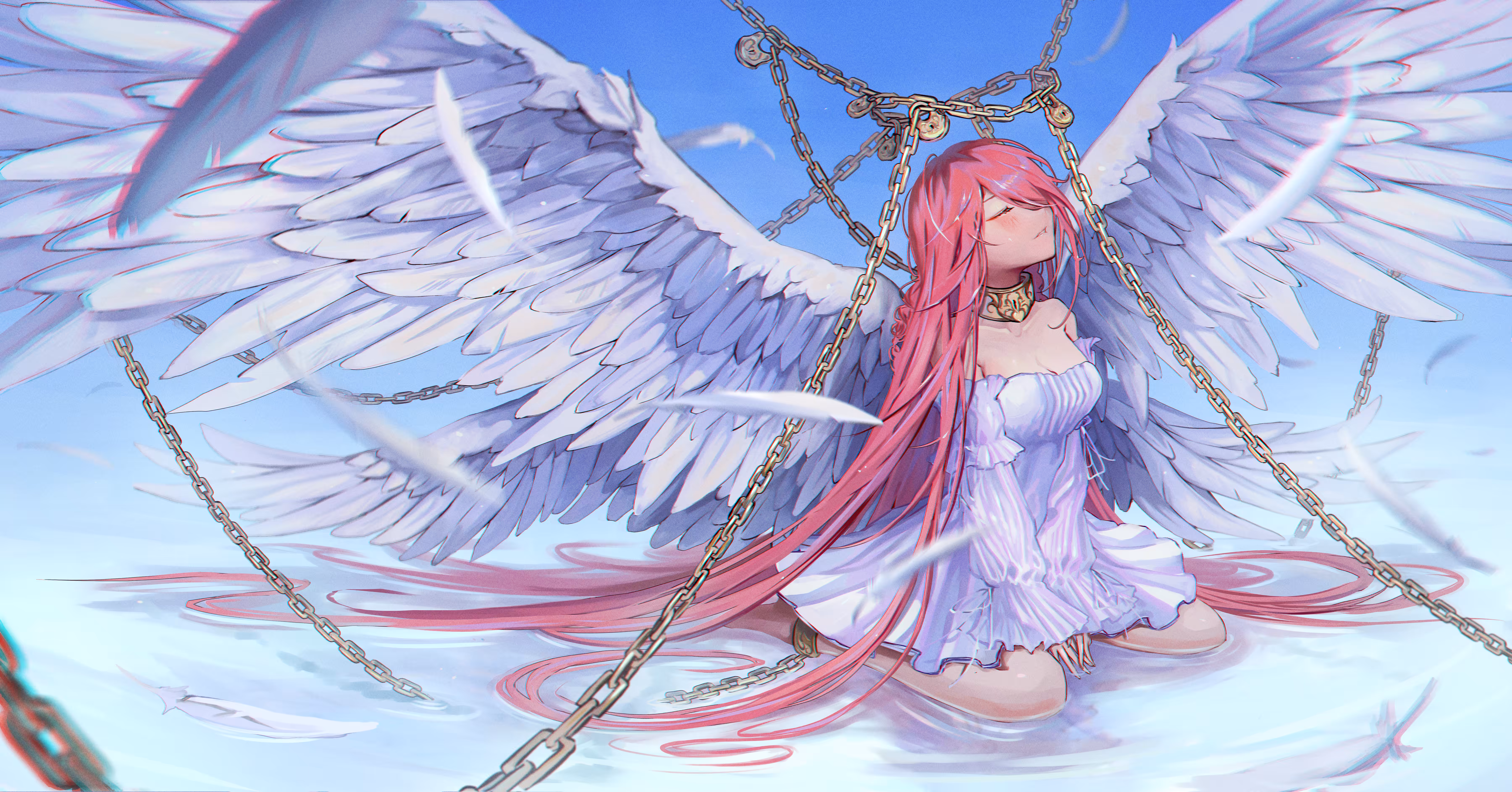 chained