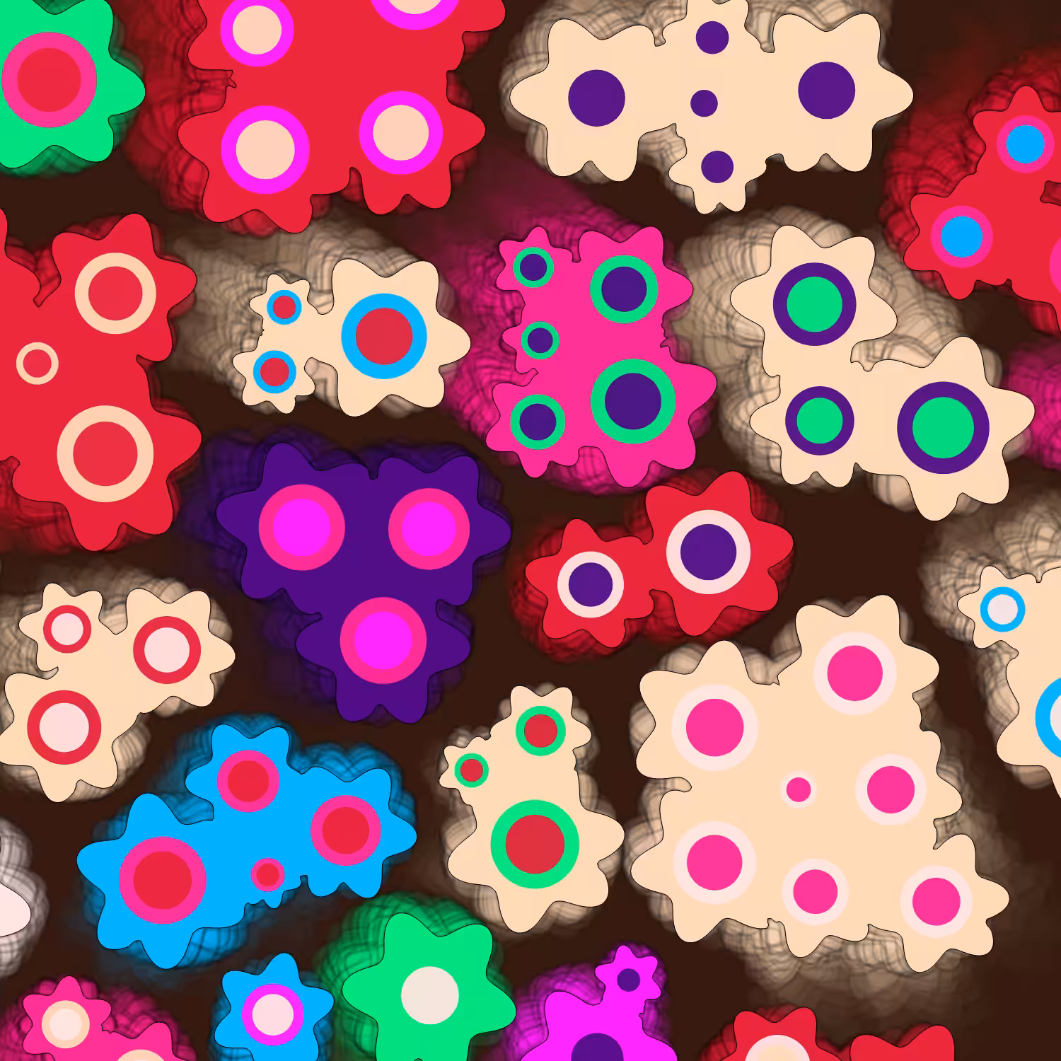 Geometric colorful shapes #4