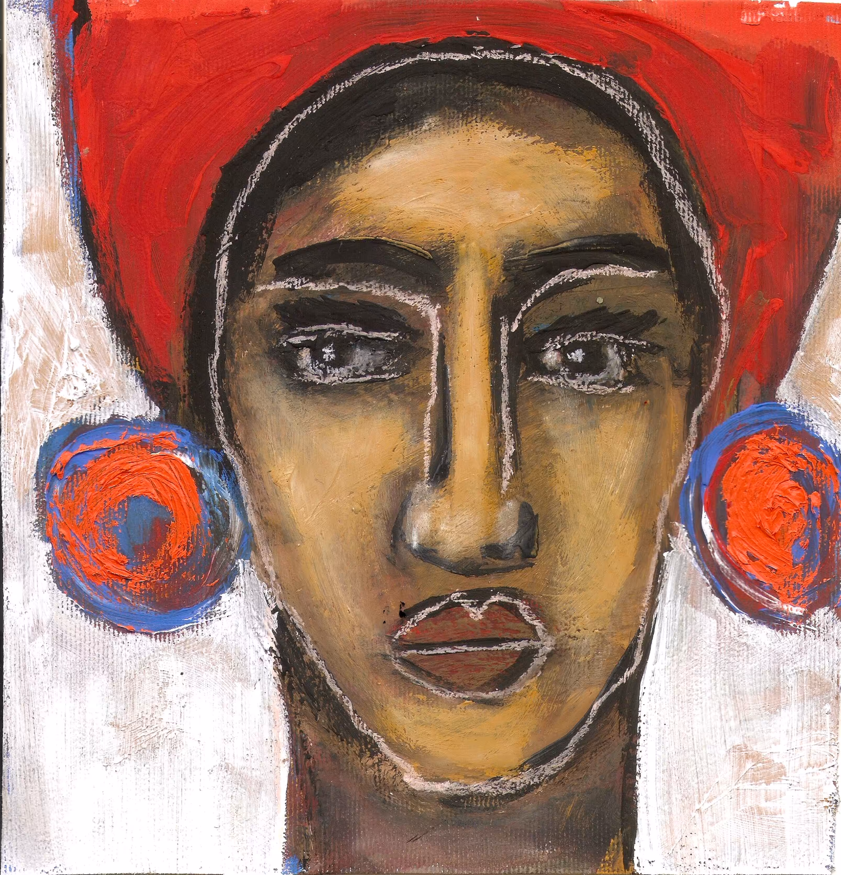 Orange earrings 