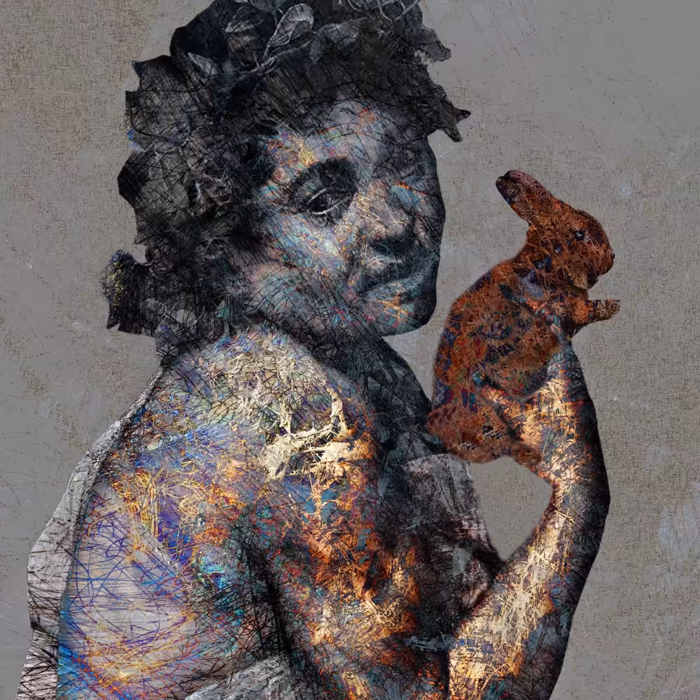 Bacchus with rabbit