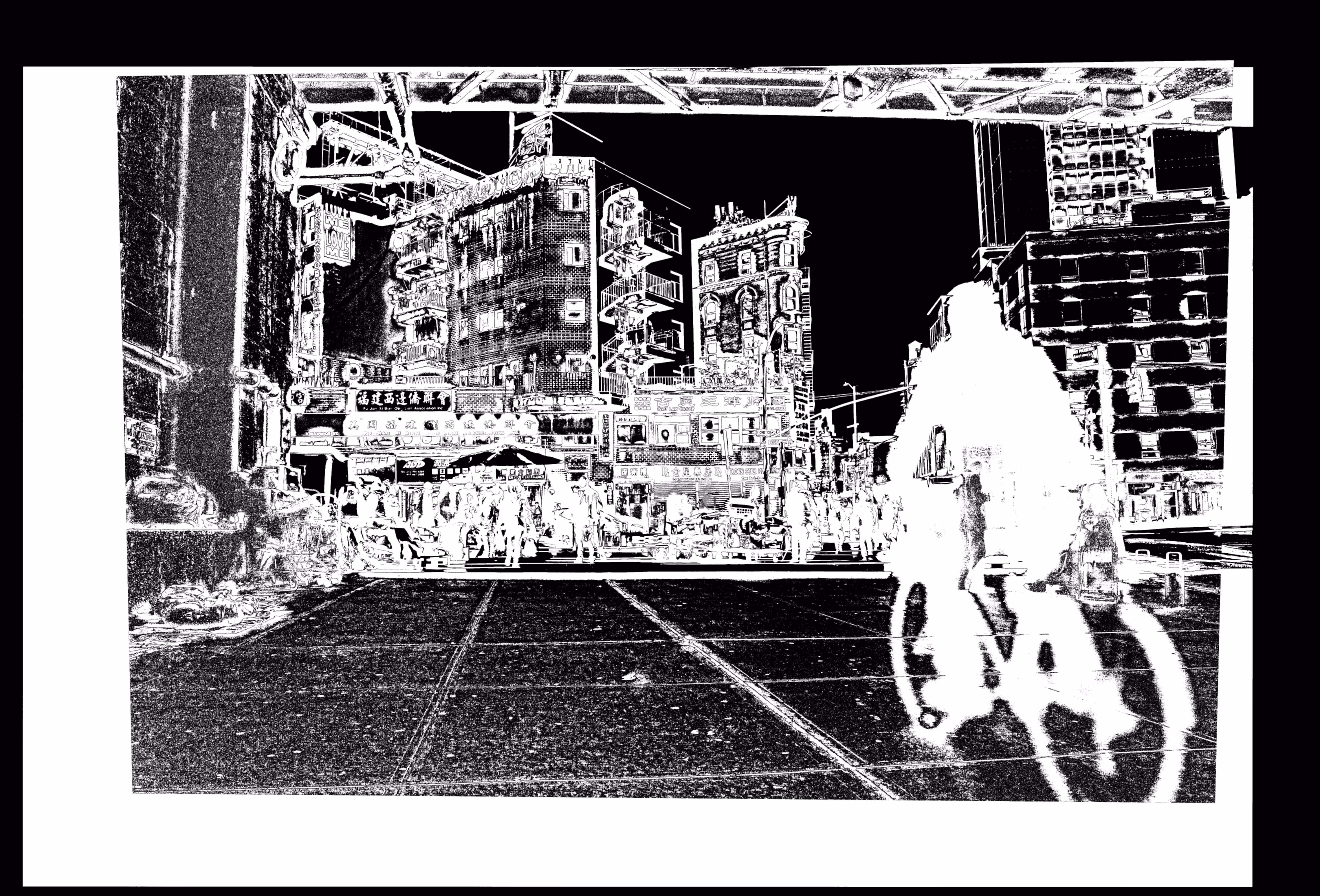 Alpha Channel from Un-Still Life, Manhattan Bridge 4
