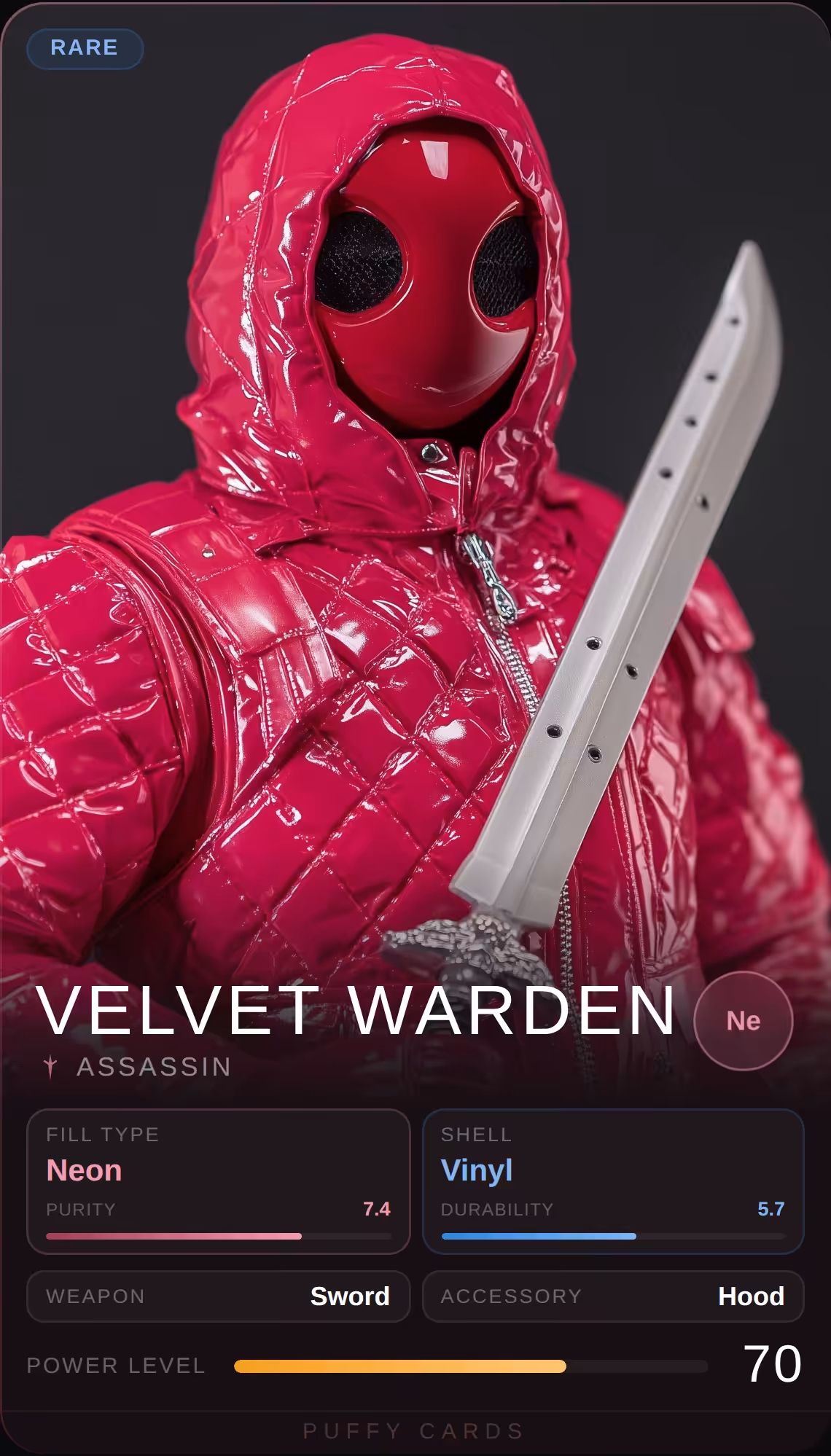 Puffy Cards: Velvet Warden