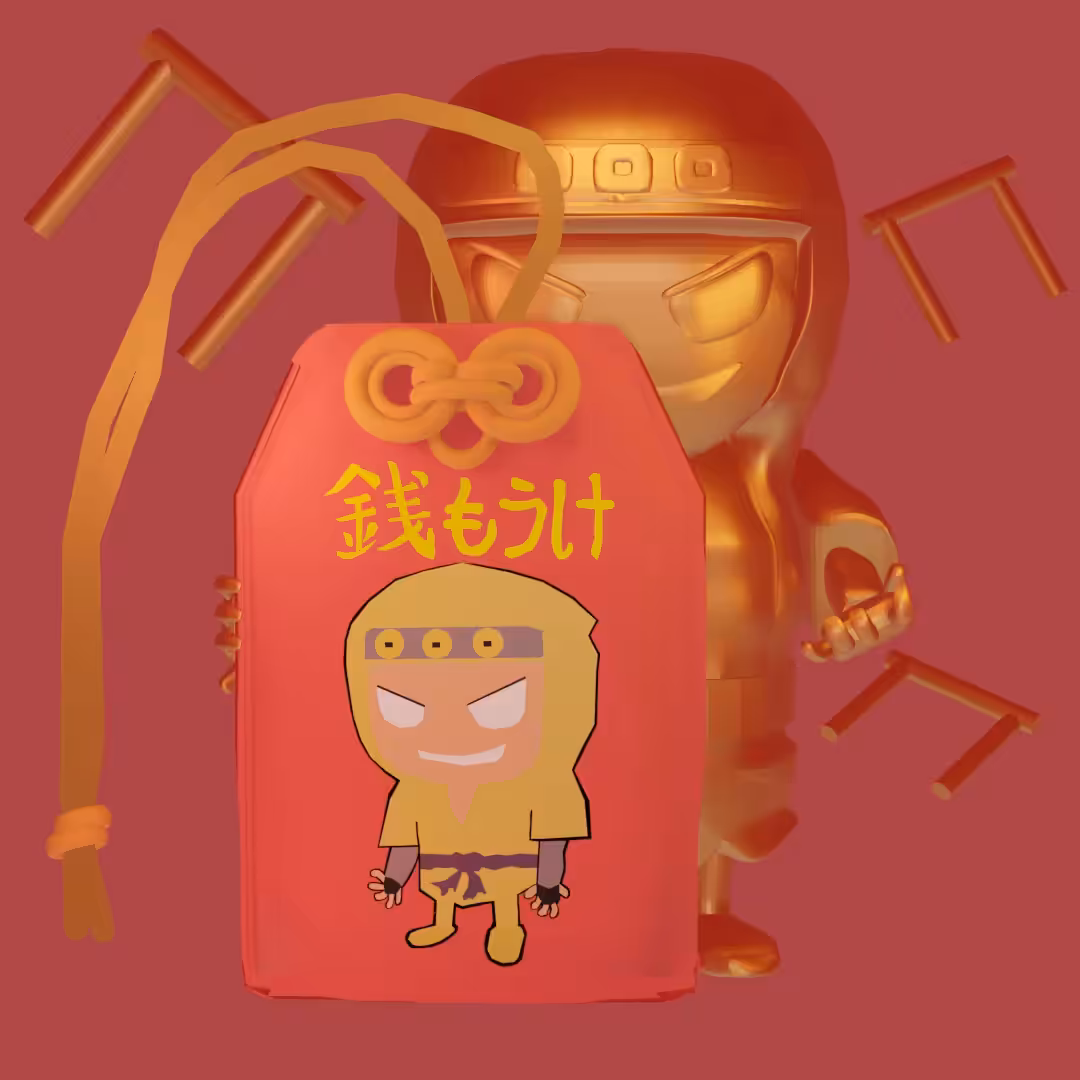 CRYPTONINJAS AMULET "You can be rich!!"