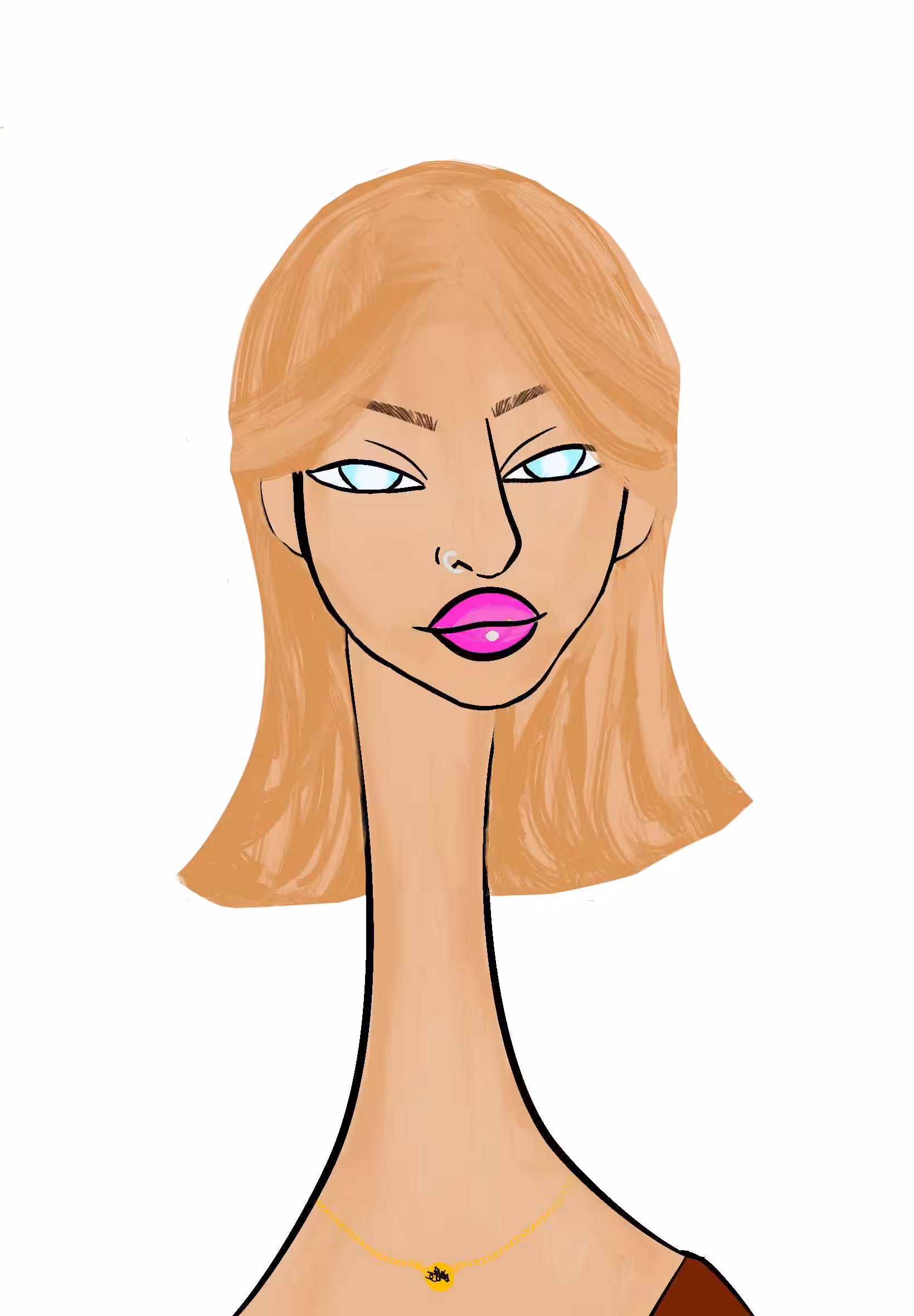 Long Neckie Lady #432