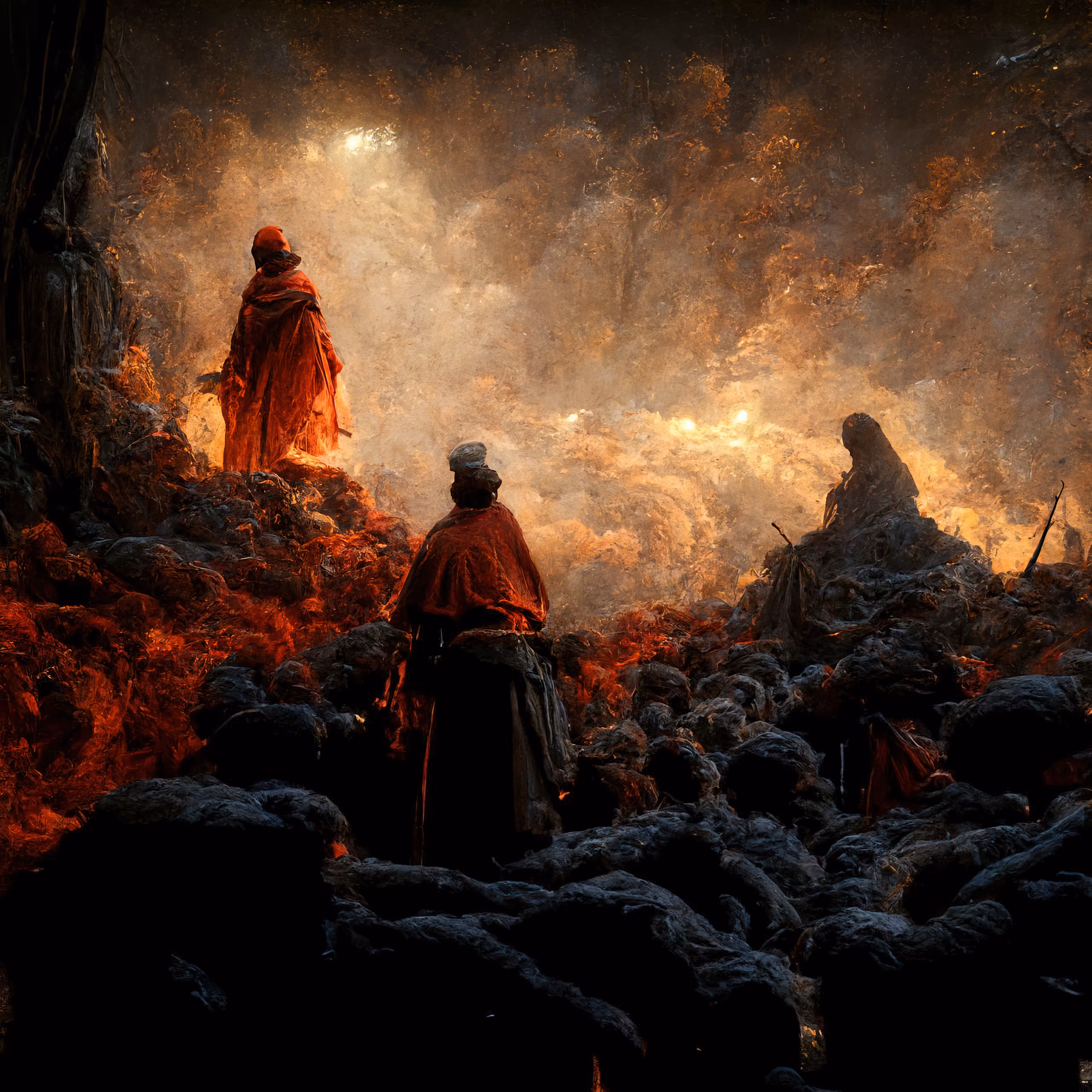 Divine Comedy - Dante and Virgil in Hell