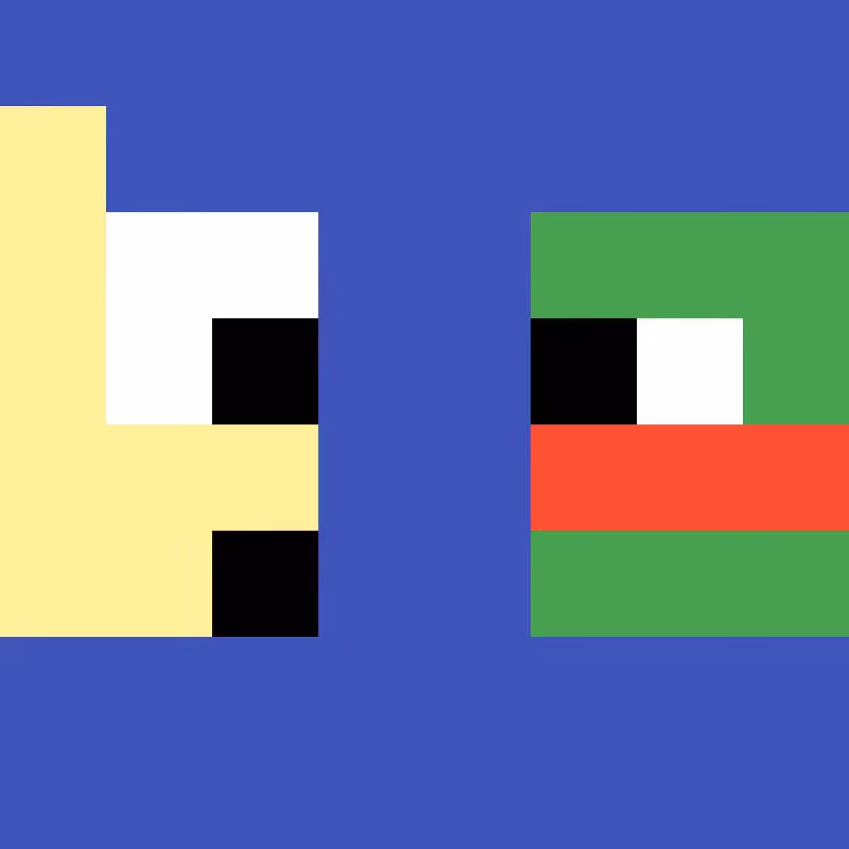 8Bit Tezos Pepe vs Doge