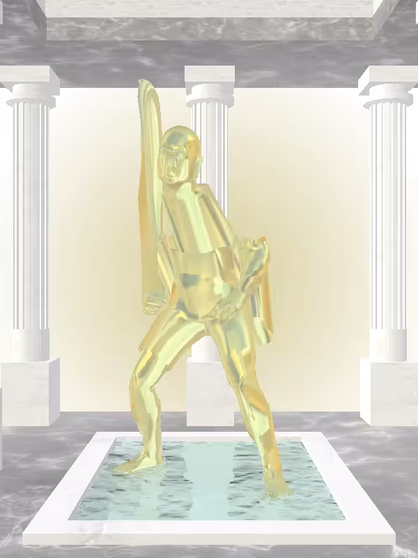 HeavenComputer: The Kicking Green-Golden Goblet Man #6622