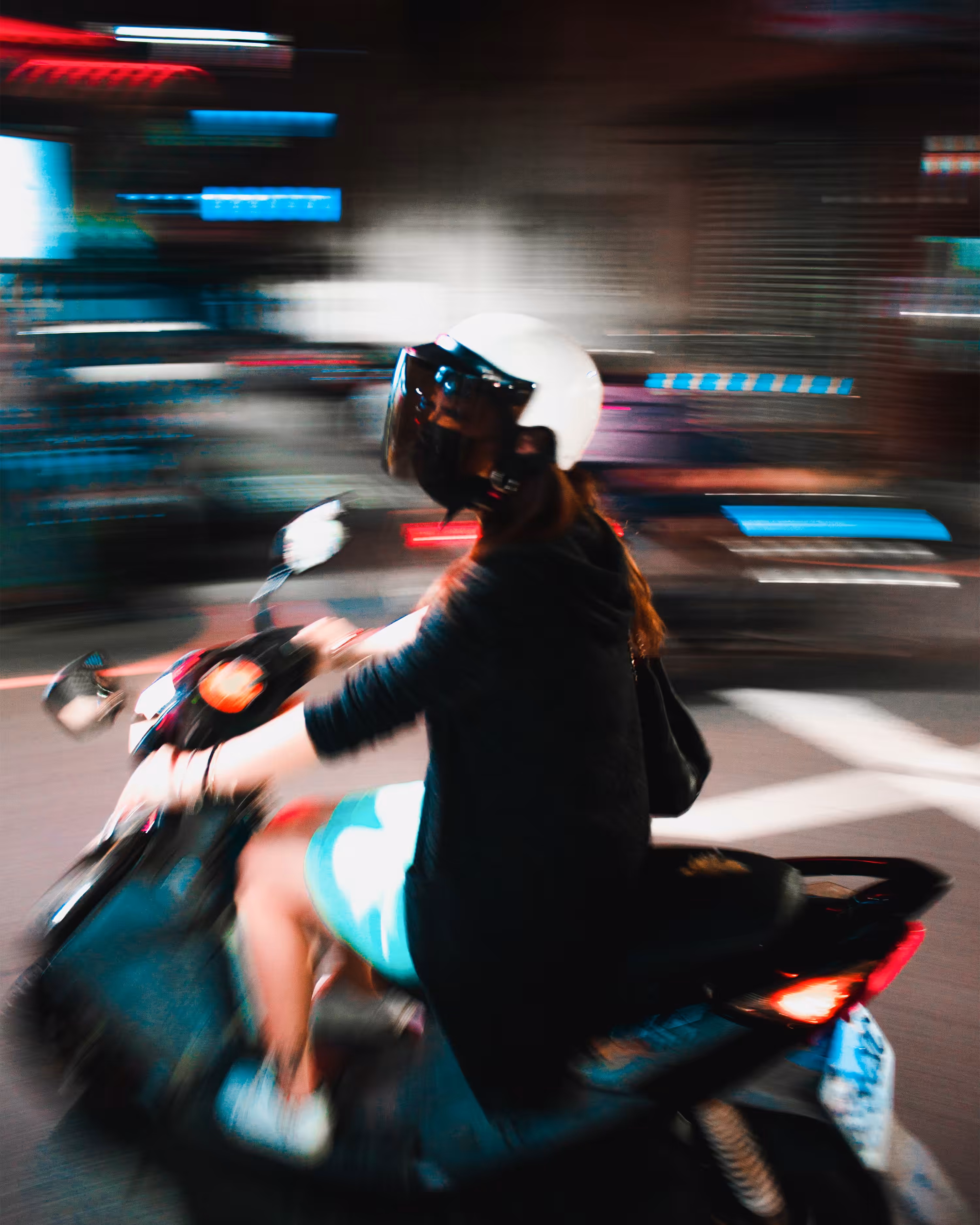 Midnight Scooter Lady