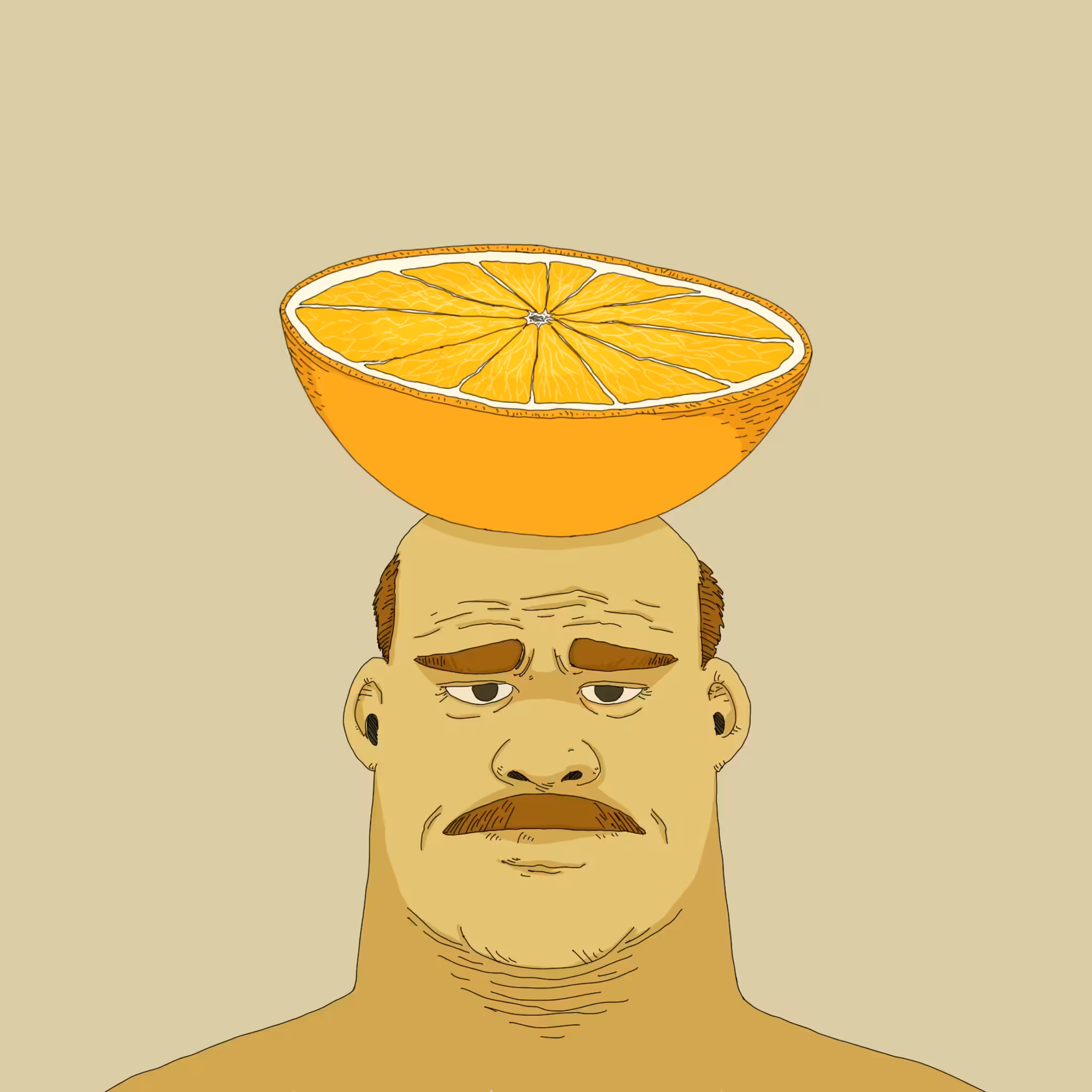 Silly Hat Family #14 - Orange