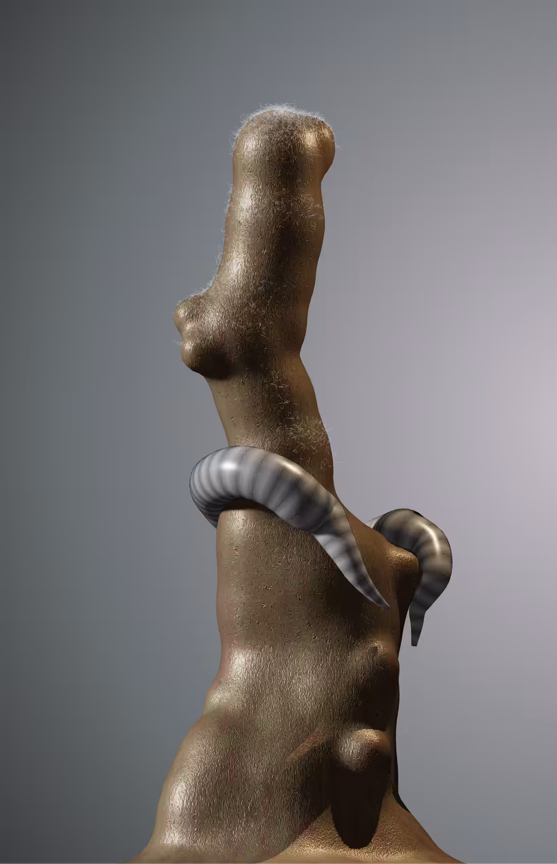 Stalagmite with Worm
