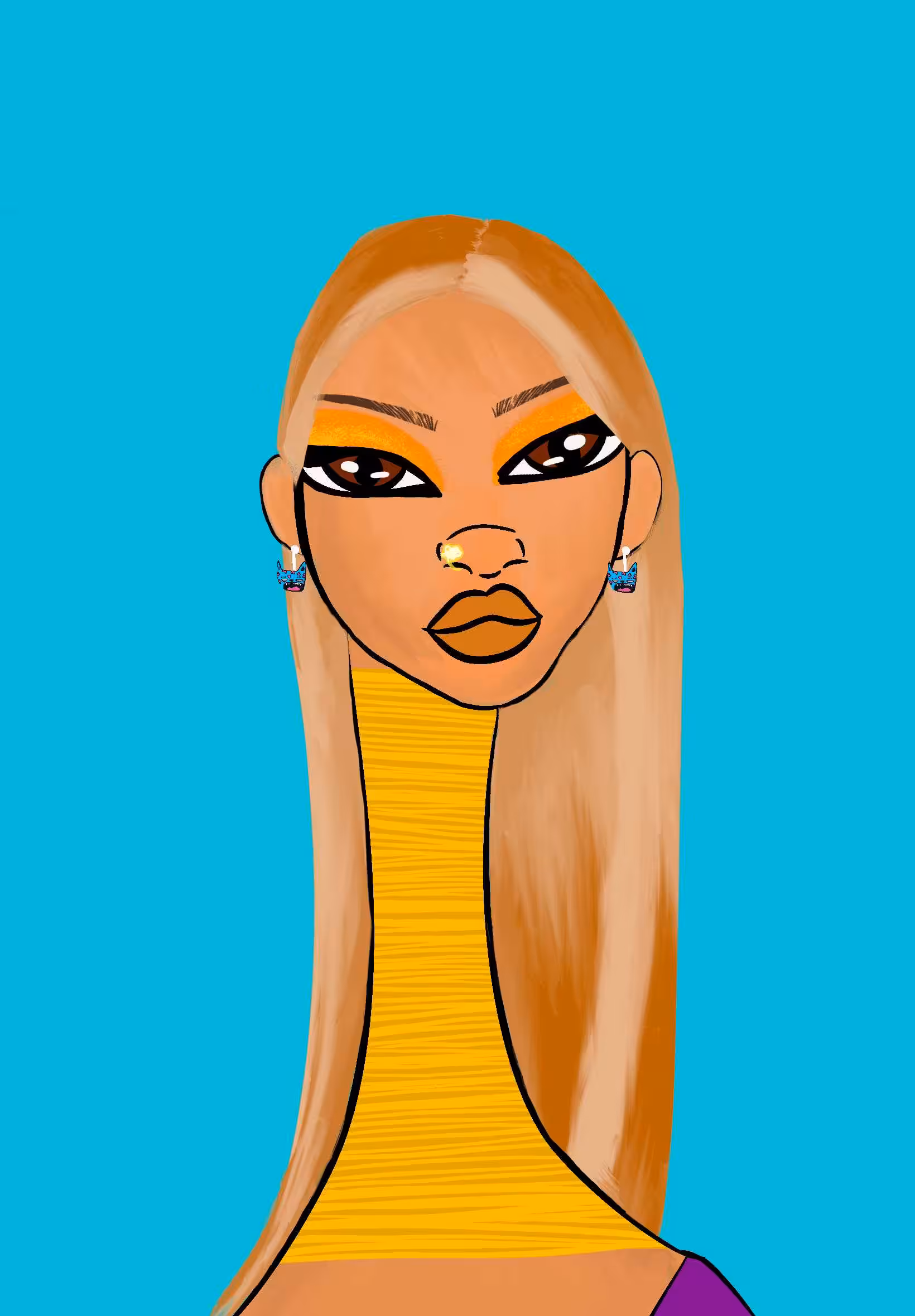 Long Neckie Lady #3182