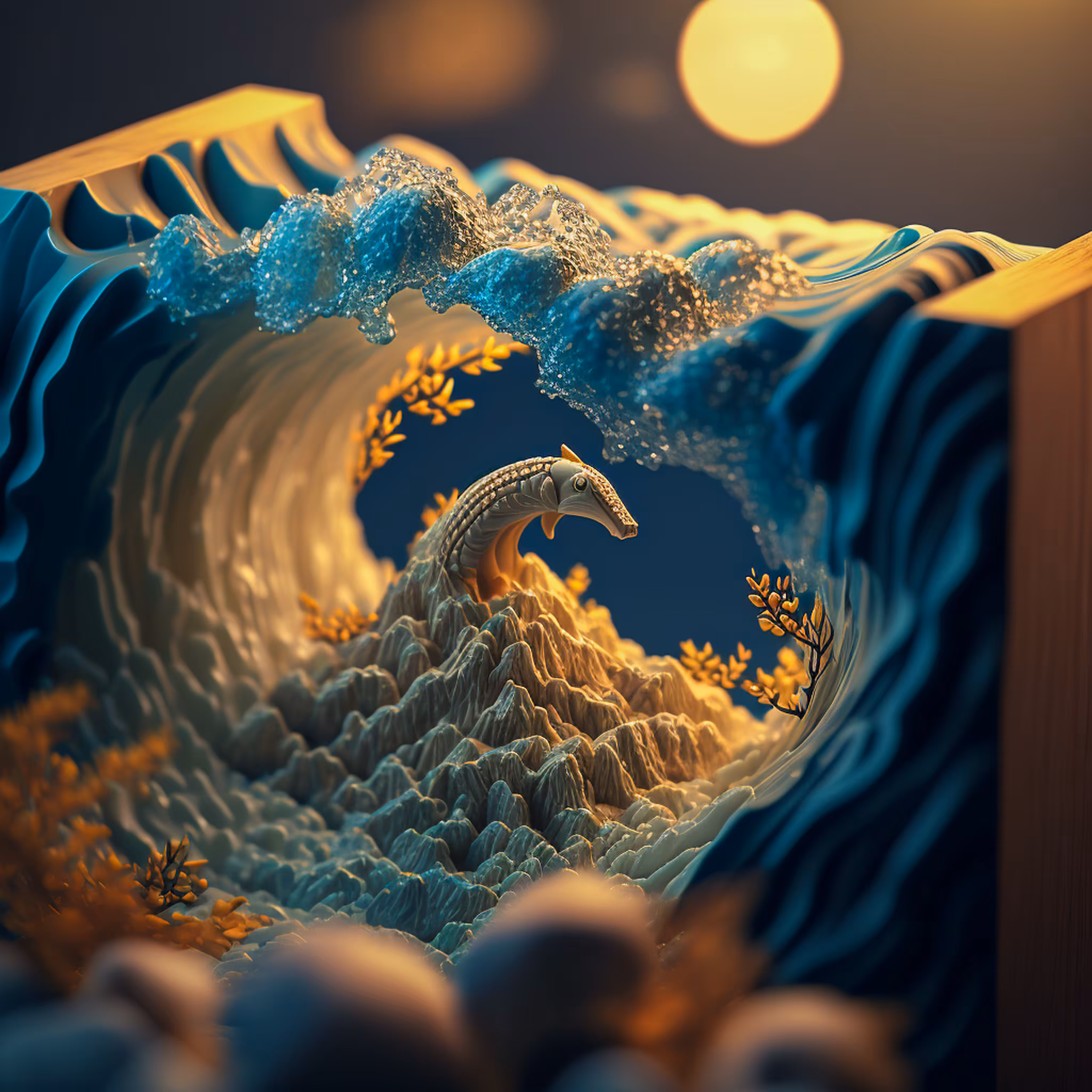 Dioramas - The Great Wave : 19