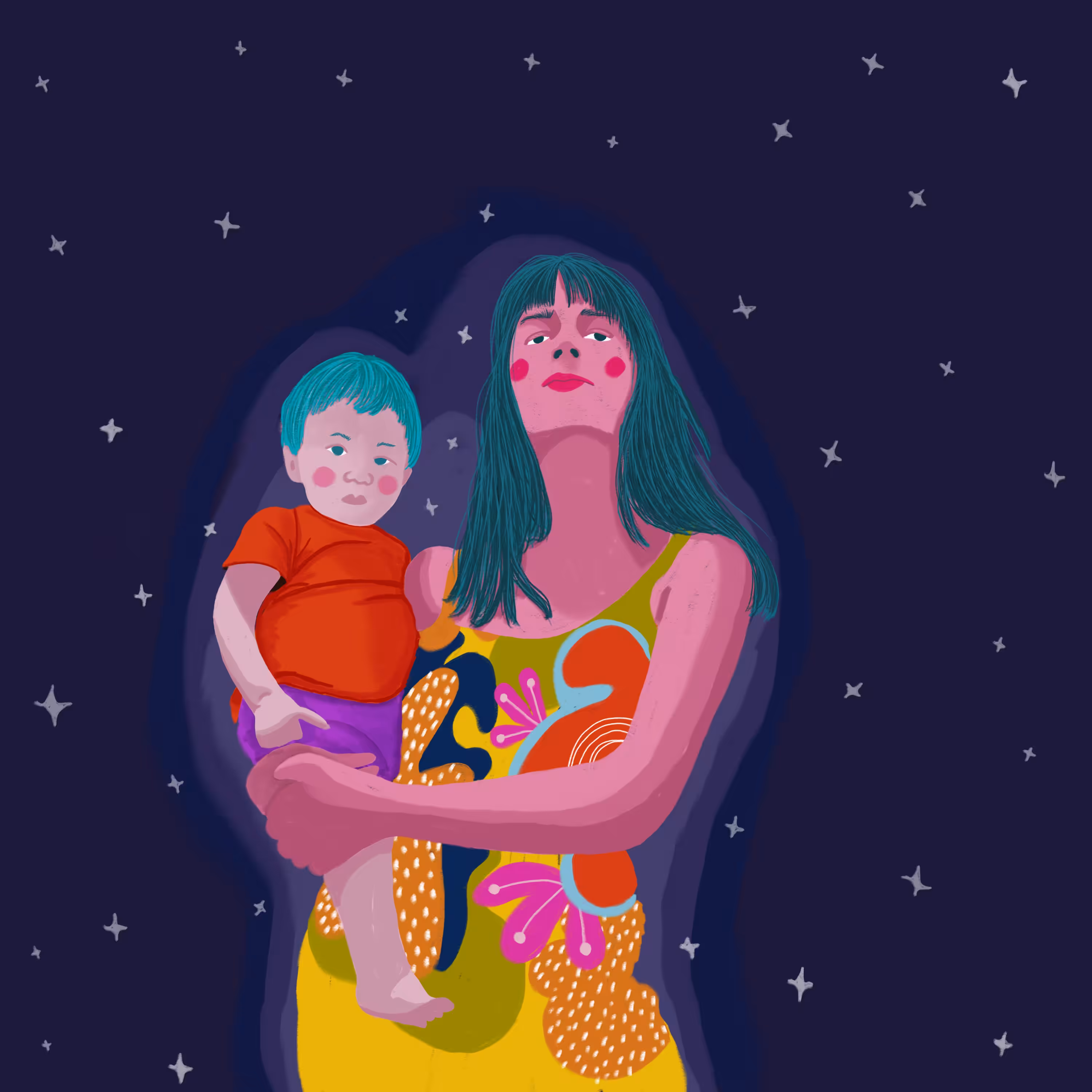 Sob o céu estrelado