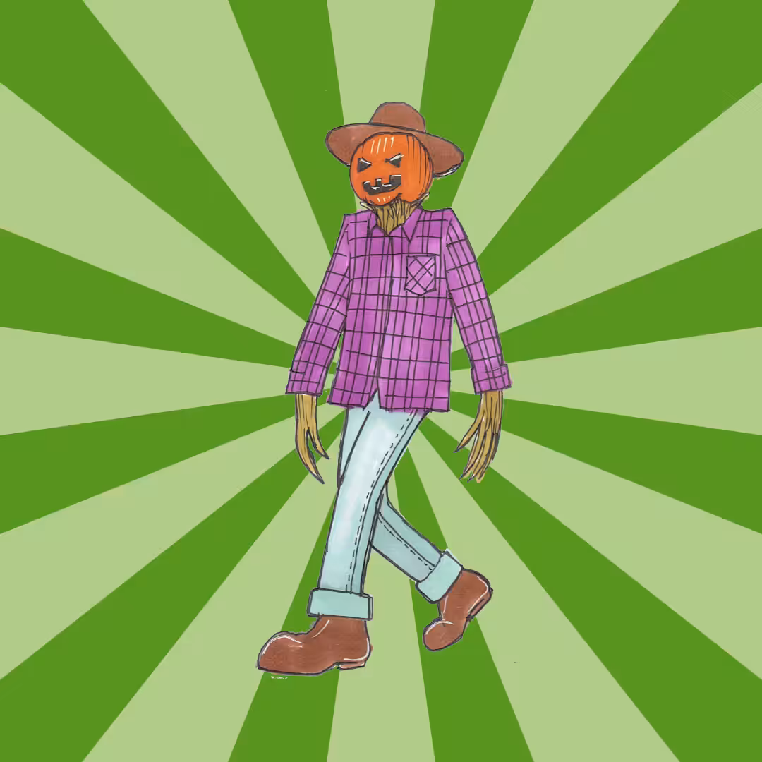 rebel in the farm || pumpkin head