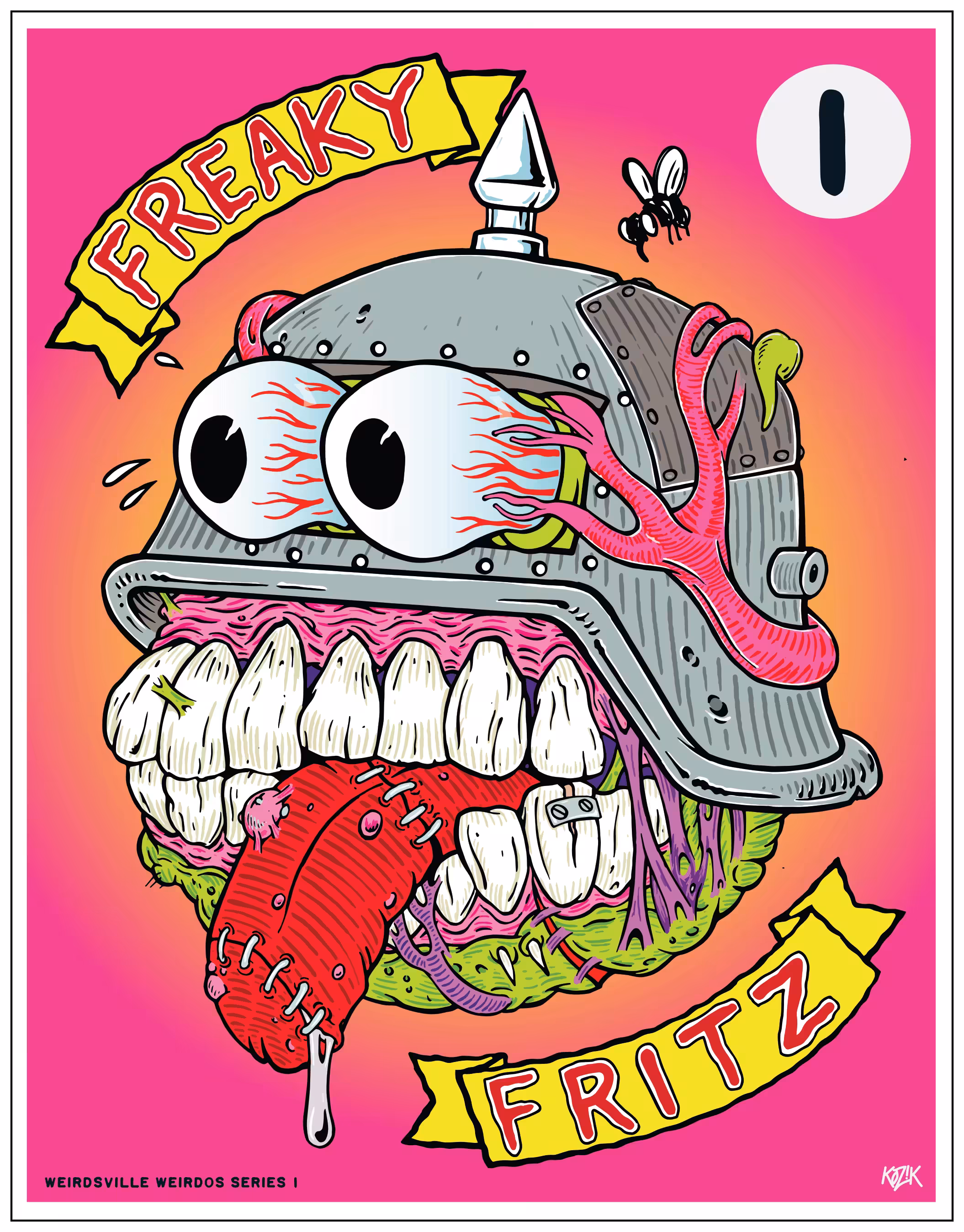 Weirdsville Wierdos Series 1. Magentoid Fritz