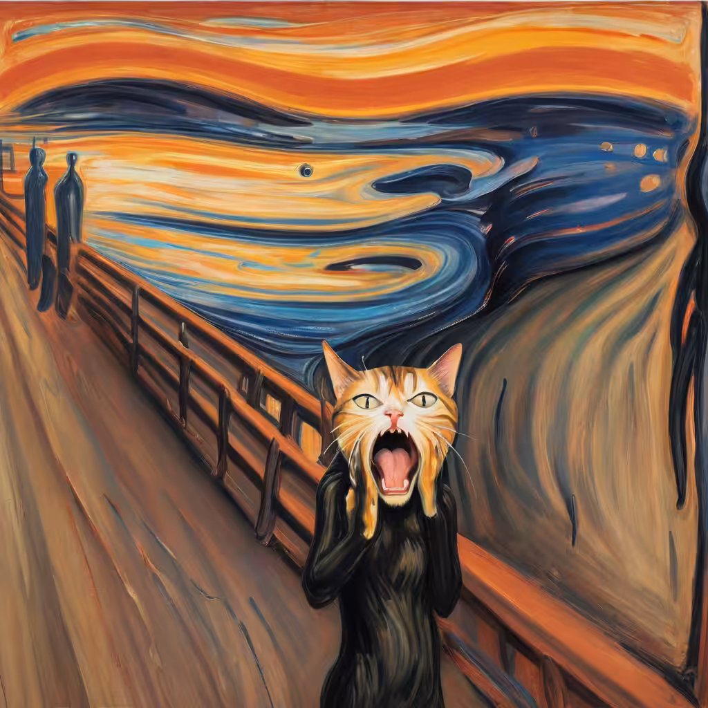 Surrealist Masterpieces : The Cat Scream