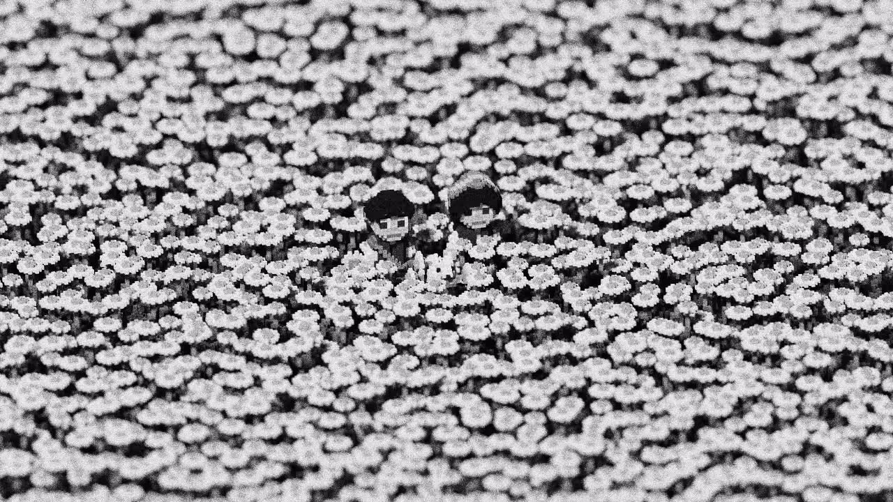 Walking Among White Daisies (Vintage III)