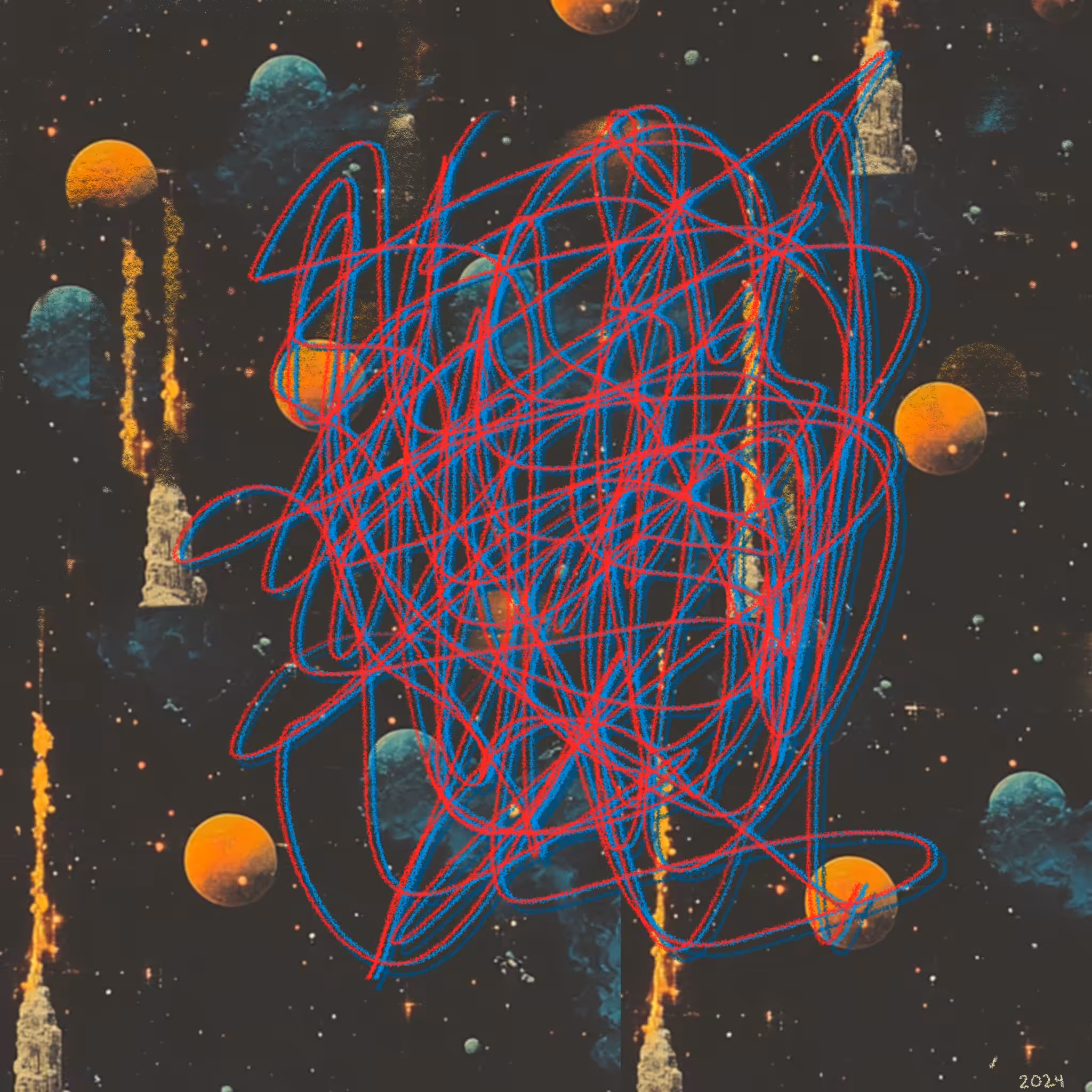 One of Ones: Tangled triptychs 1C 2024
