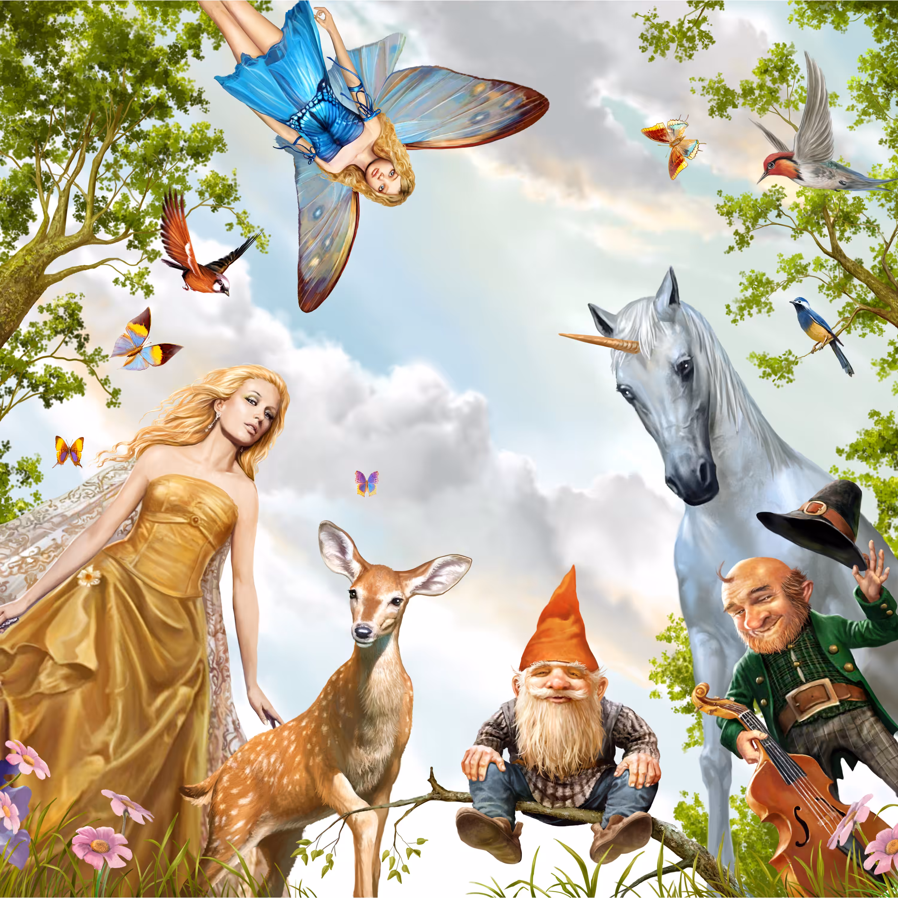 A fairy tale descends from heaven.