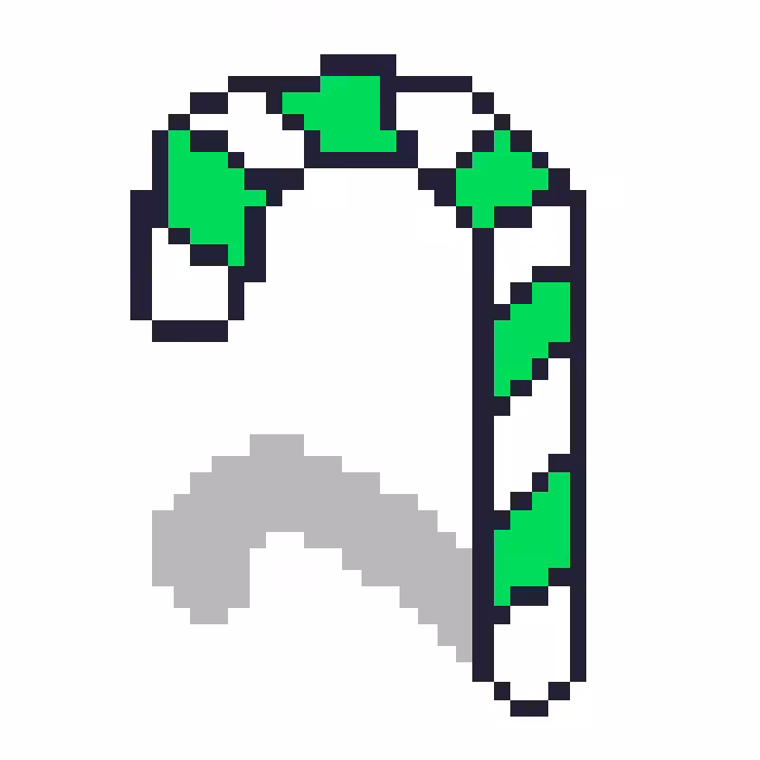Candy Cane Light Green