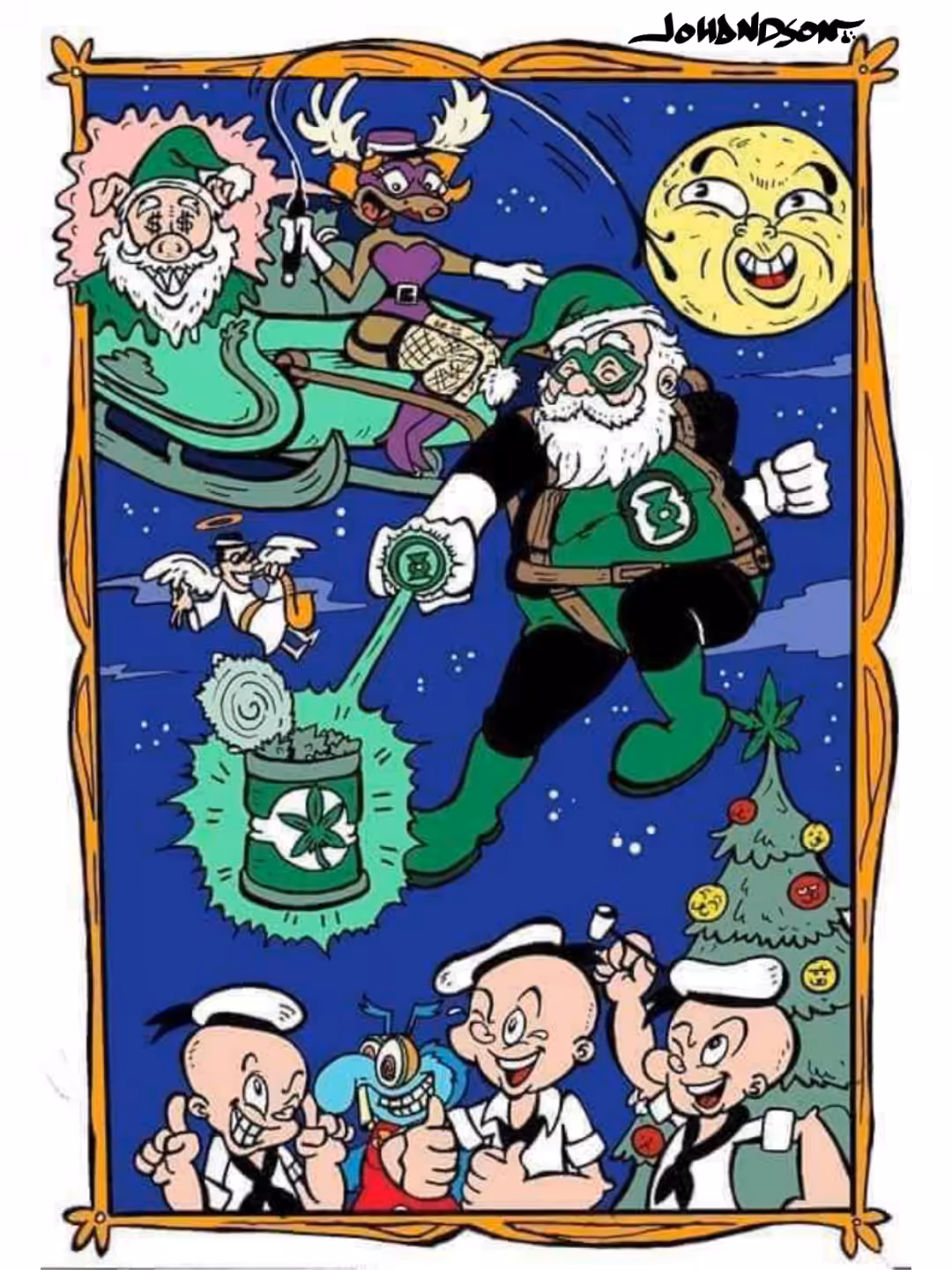 GREEN SANTA