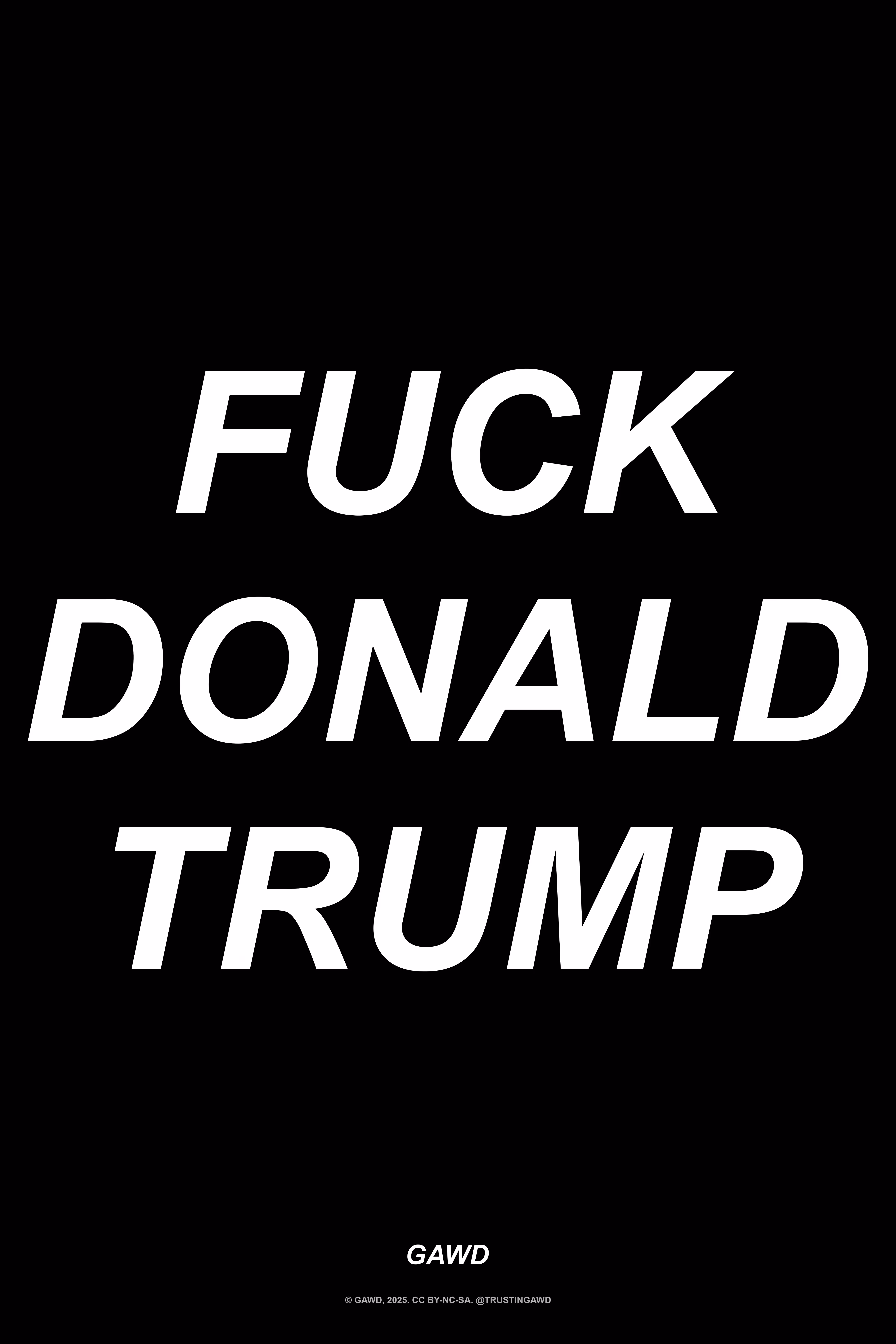 FUCK DONALD TRUMP (b)