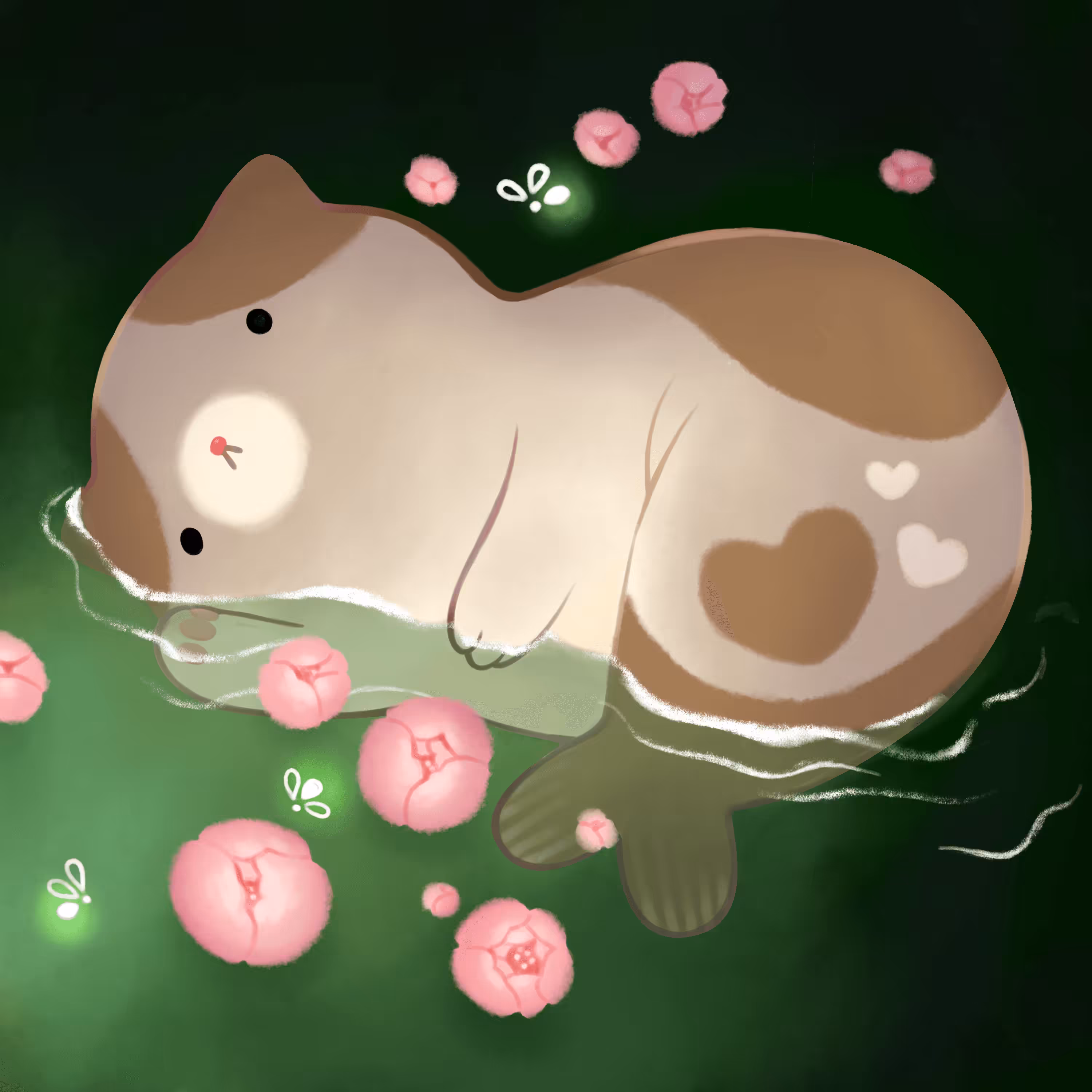 Mermeow no.15 - Flora
