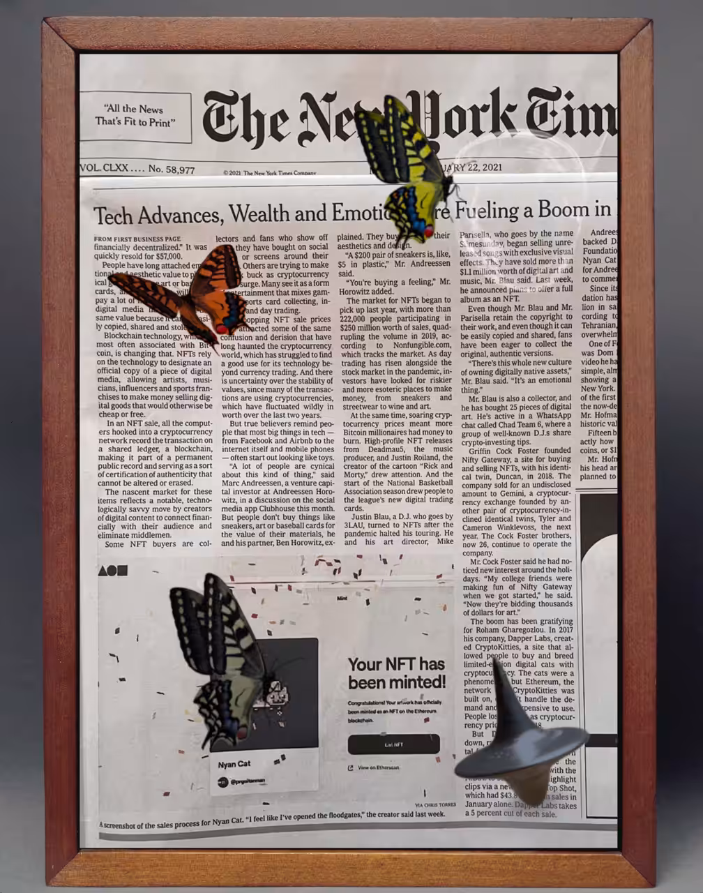Untitled (Butterfly Bubble Set), 2021