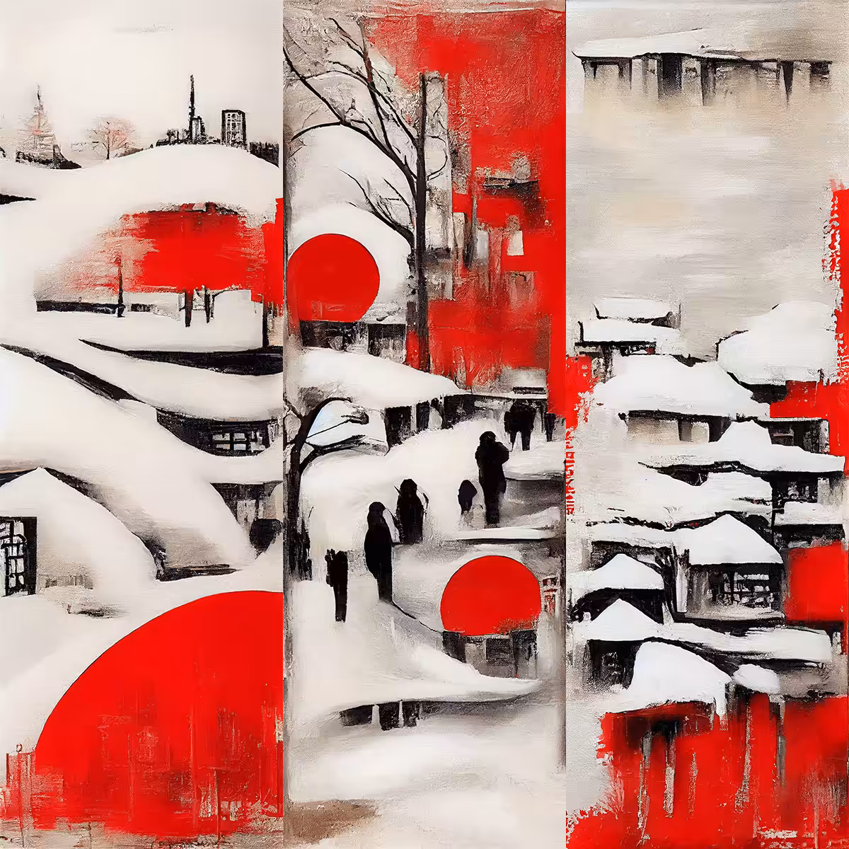 AI Japanese City in Winter #5