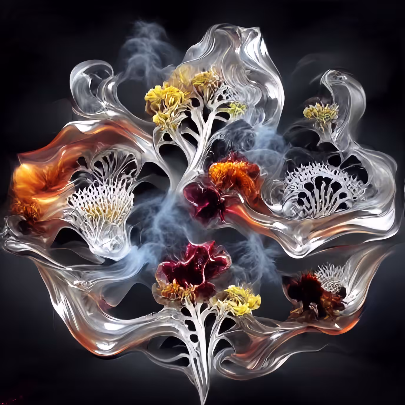 Flowers of Smoke and Glass