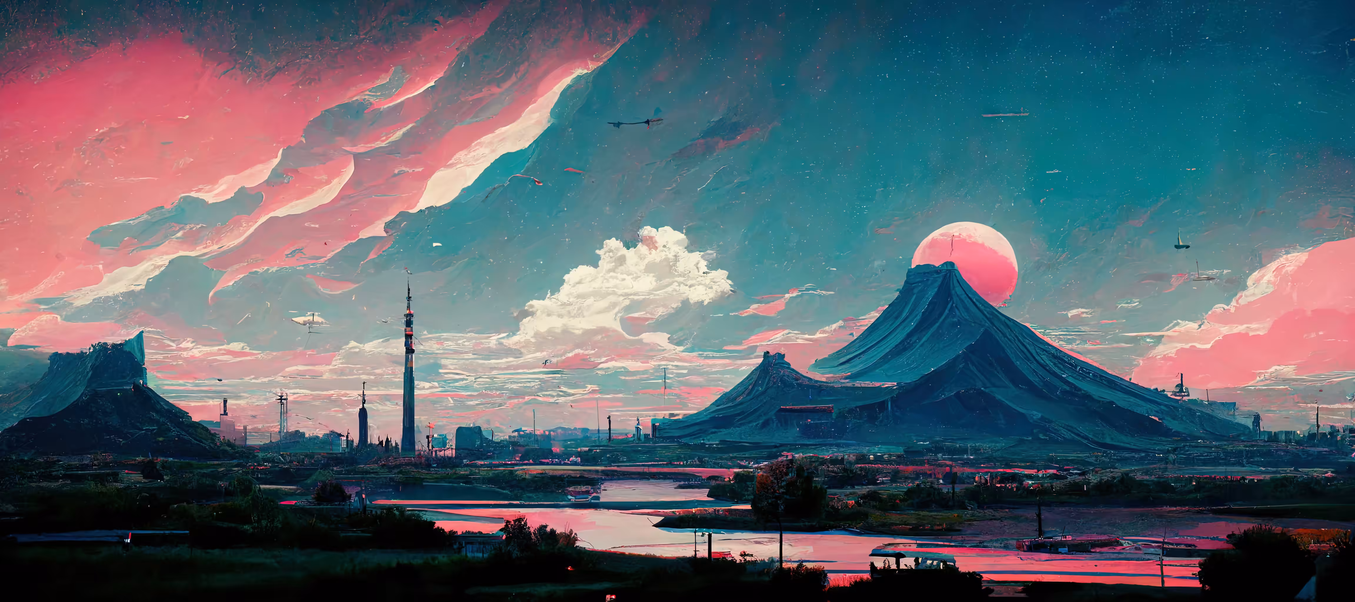 crimson sunset