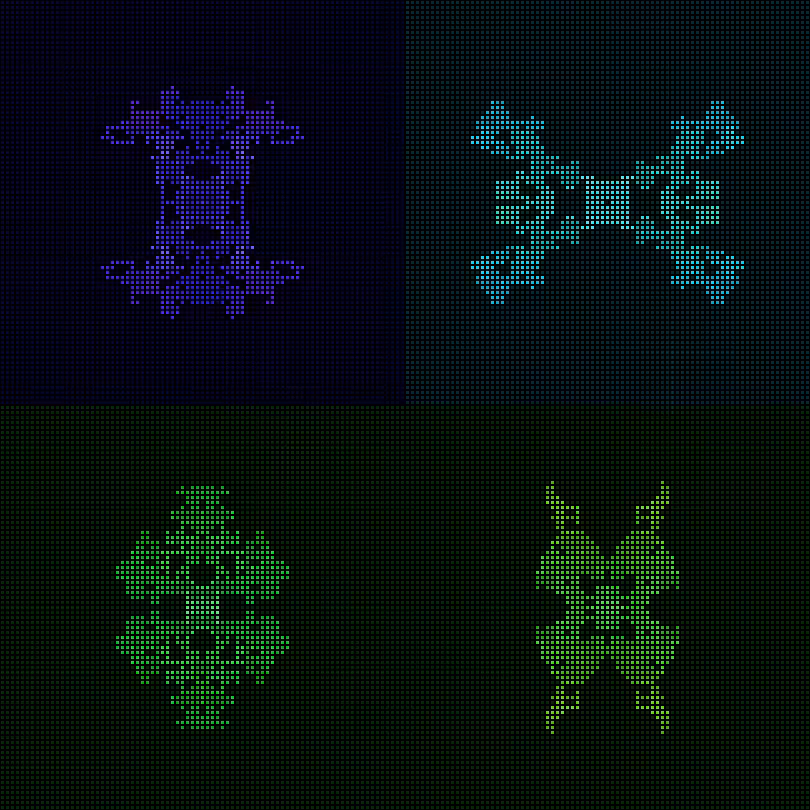 Dither Creatures 2x2 #29