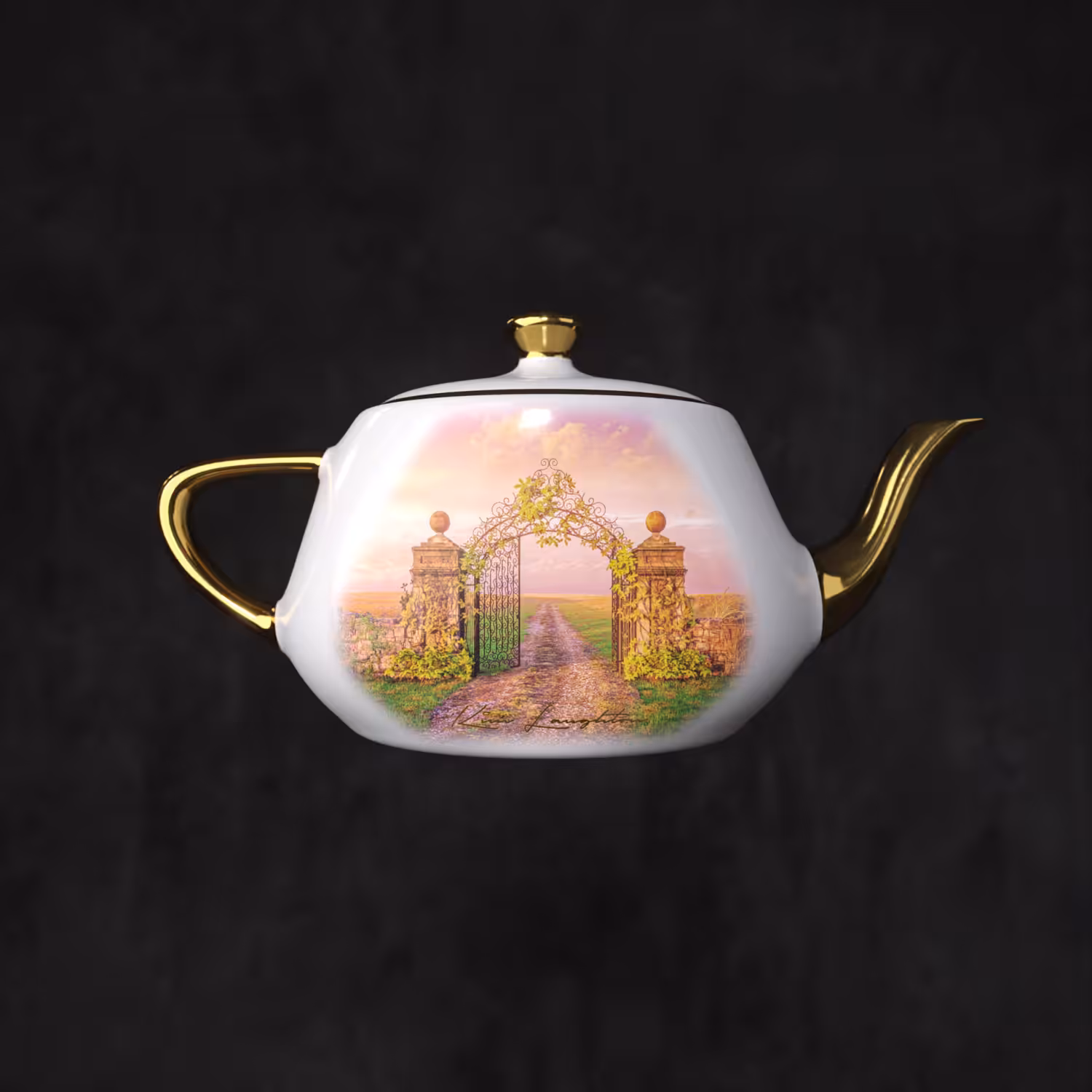 Radiant Kim Laughton ‘Beckoning Gate’ Teapot 