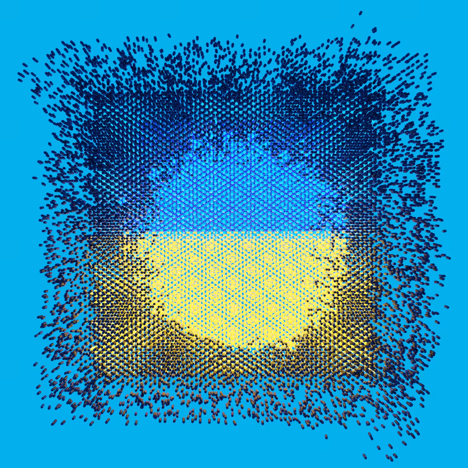 Colour Field Mesh Painting #11 