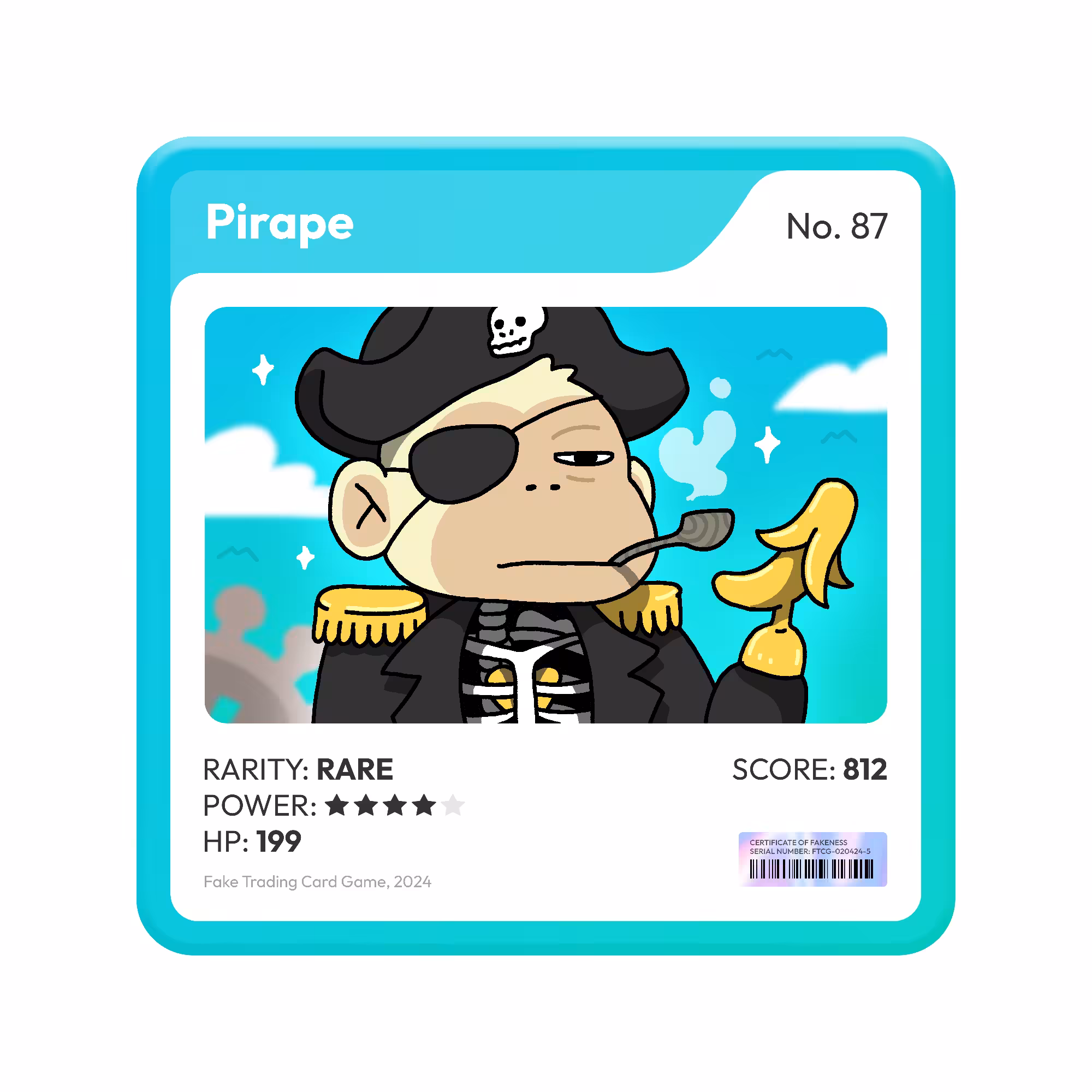 Fake Trading Card Game: Pirape