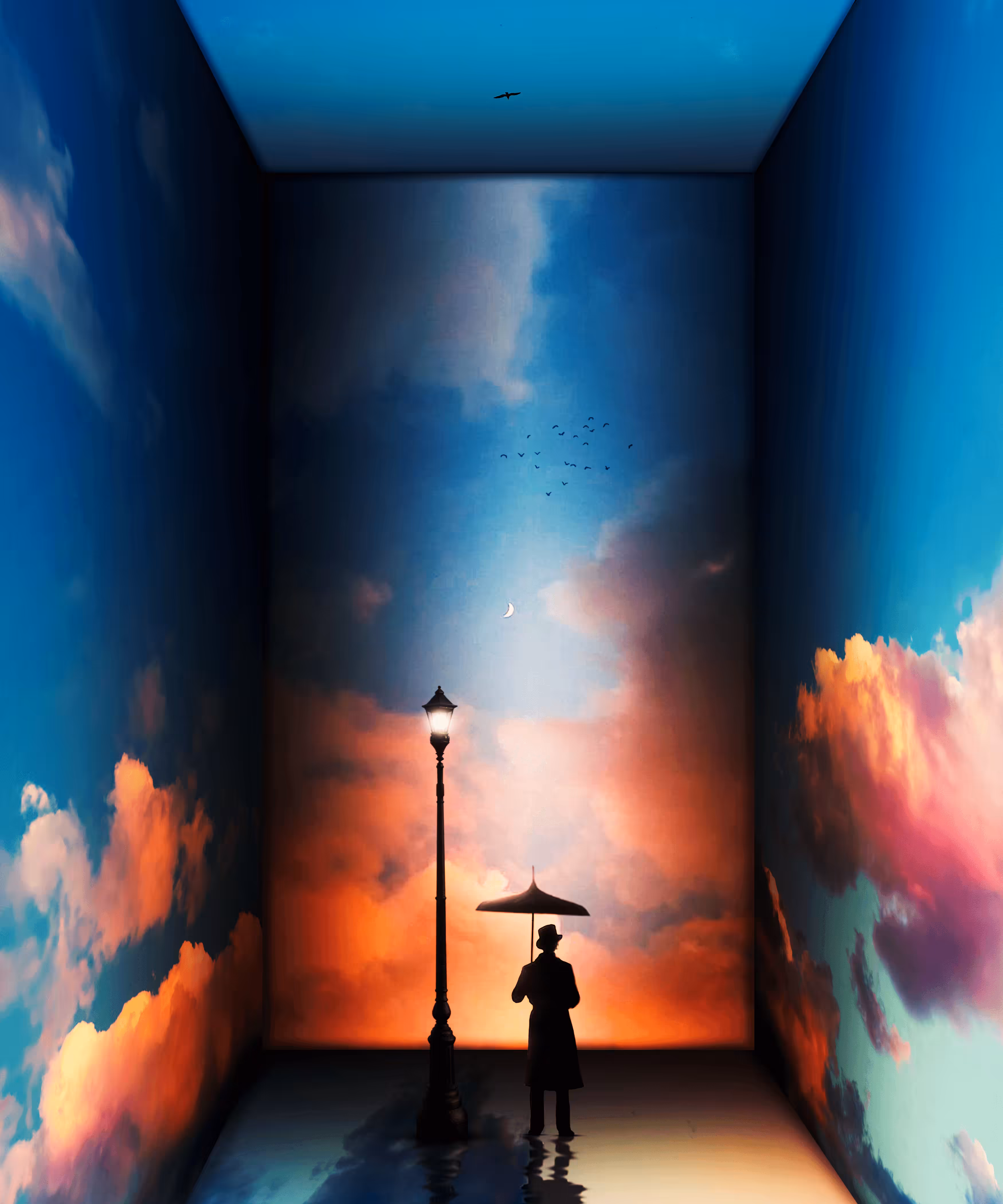 The end of the room