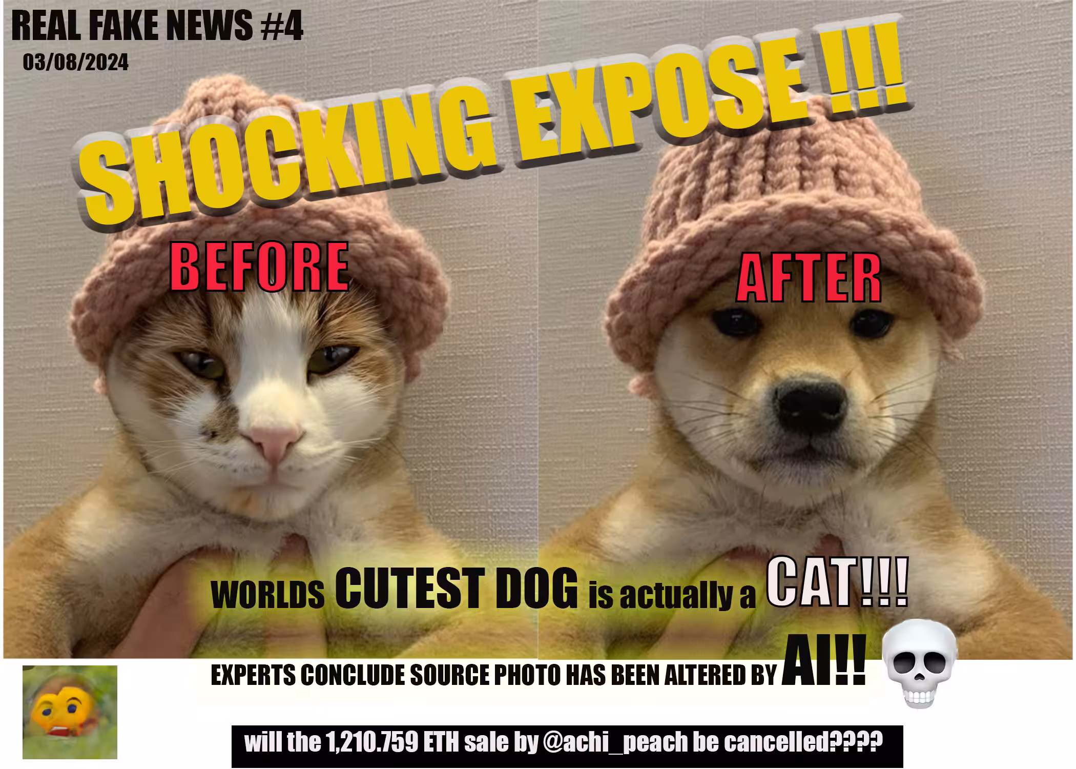 WORLDS CUTEST DOG IS A CAT!!!EXPERTS REVEAL AI FRAUD!!!