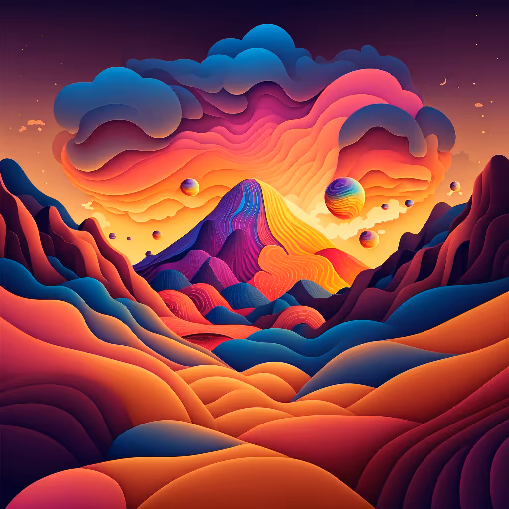 Psychedelic Landscape #21