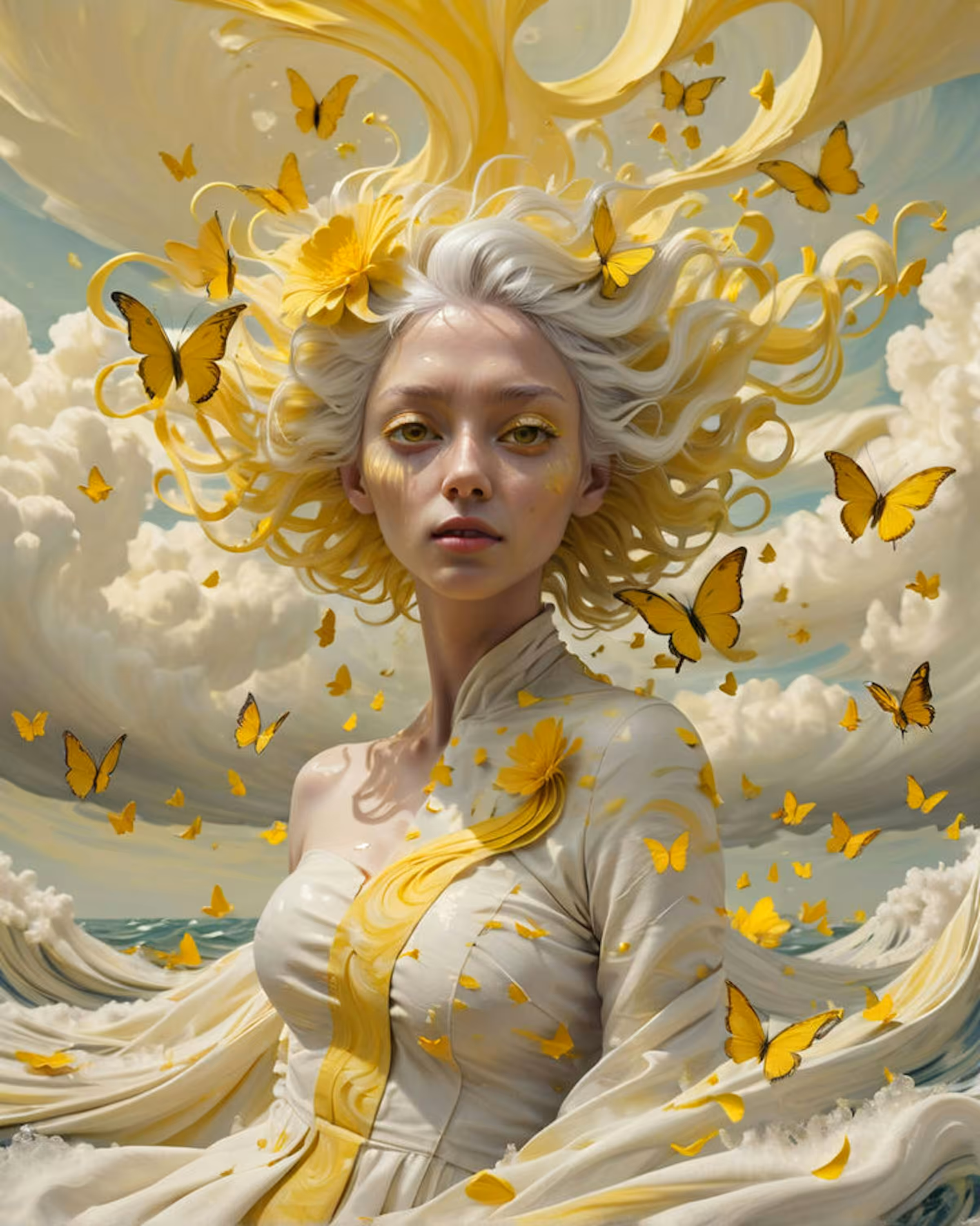 Angels of dreamy beauty: Dance with butterflies