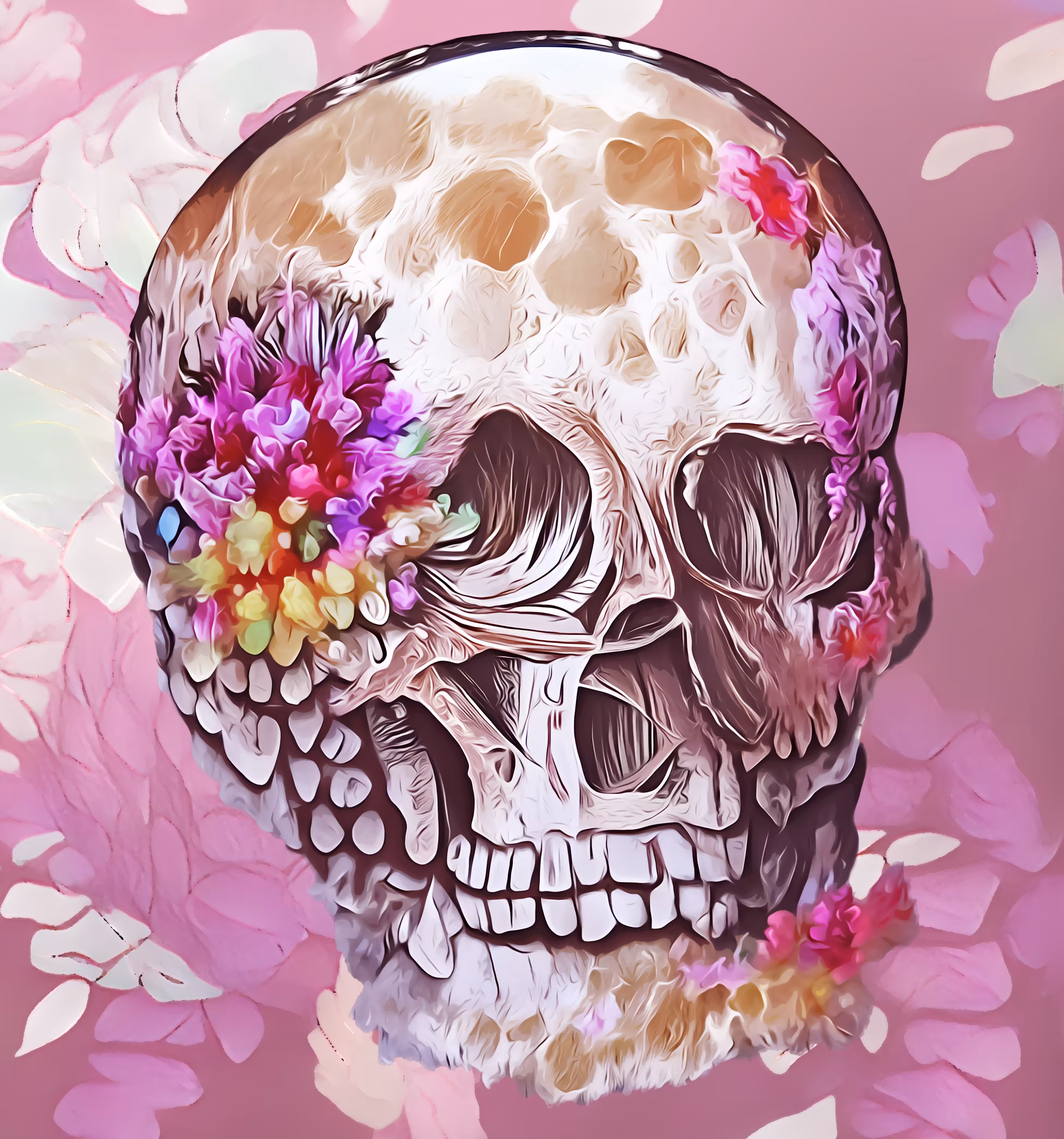 Skull Art - Diascia