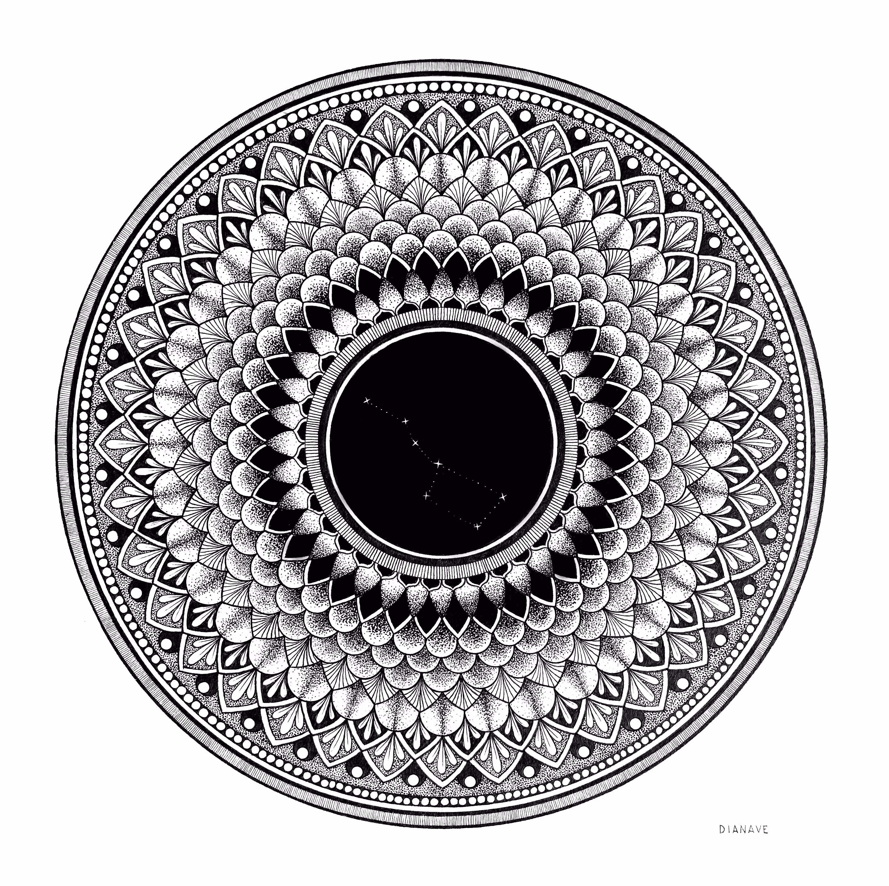 BIG DIPPER mandala
