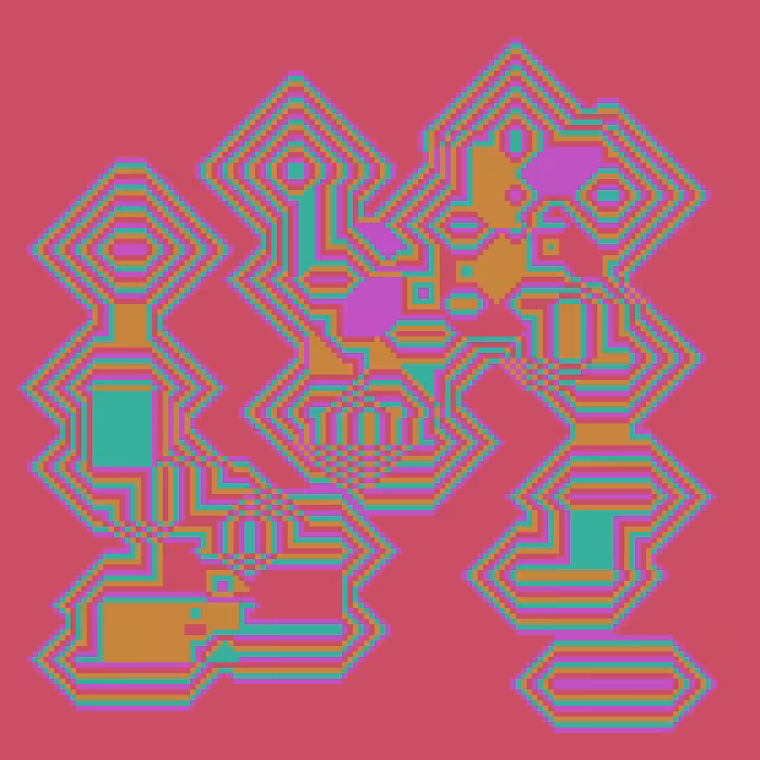 Superimposed Octagonal Pyramids #104
