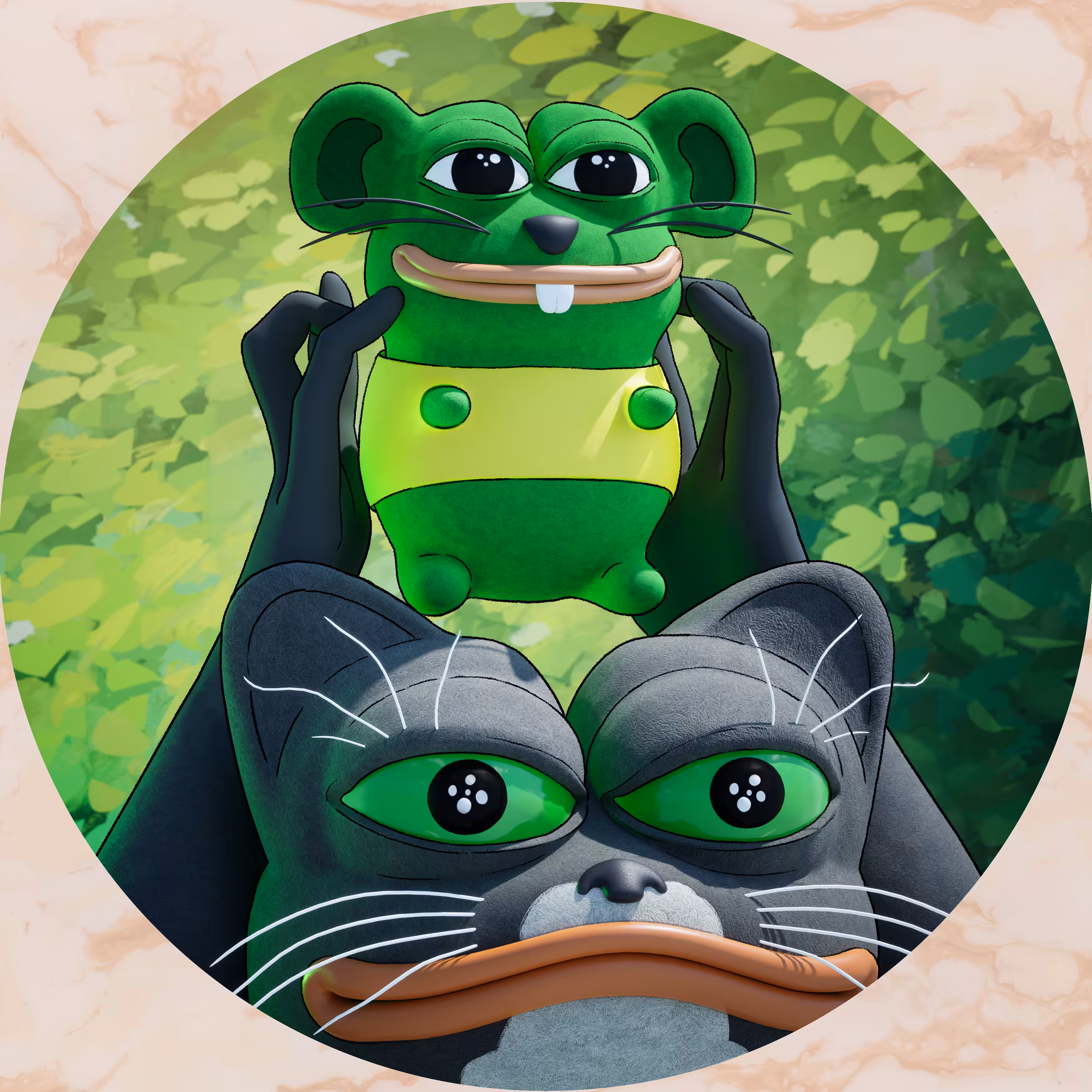 CAT & MOUSE PEPE SKULL