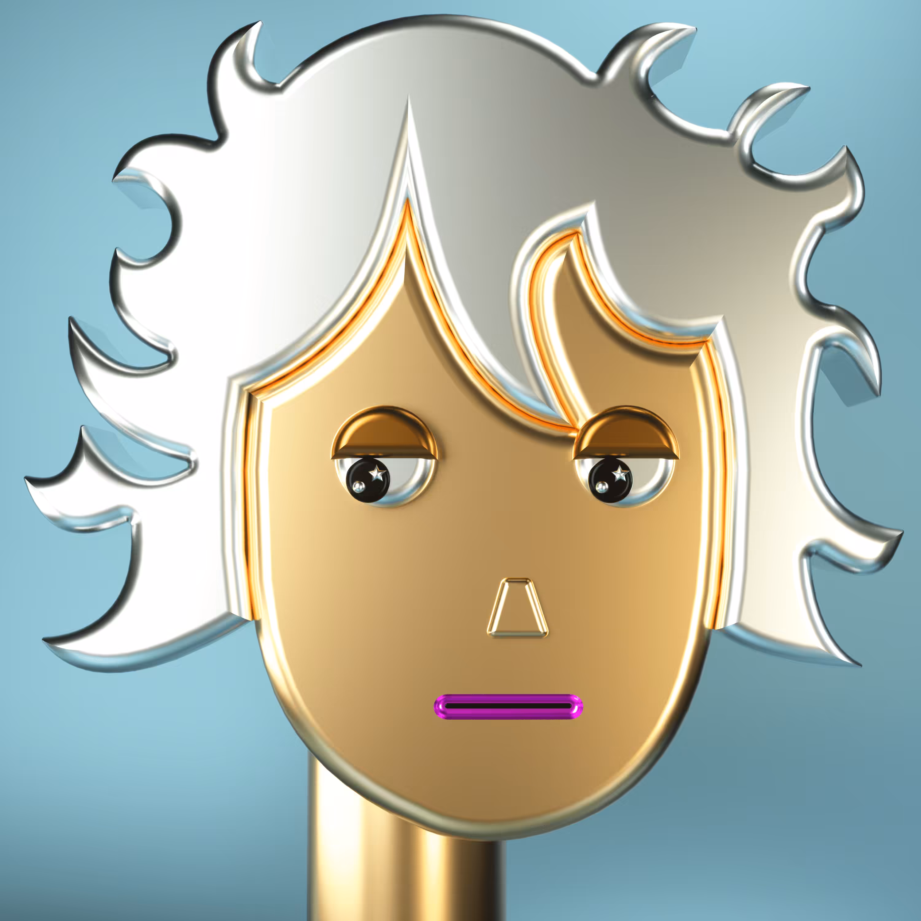 3D Chrome Punk #0381