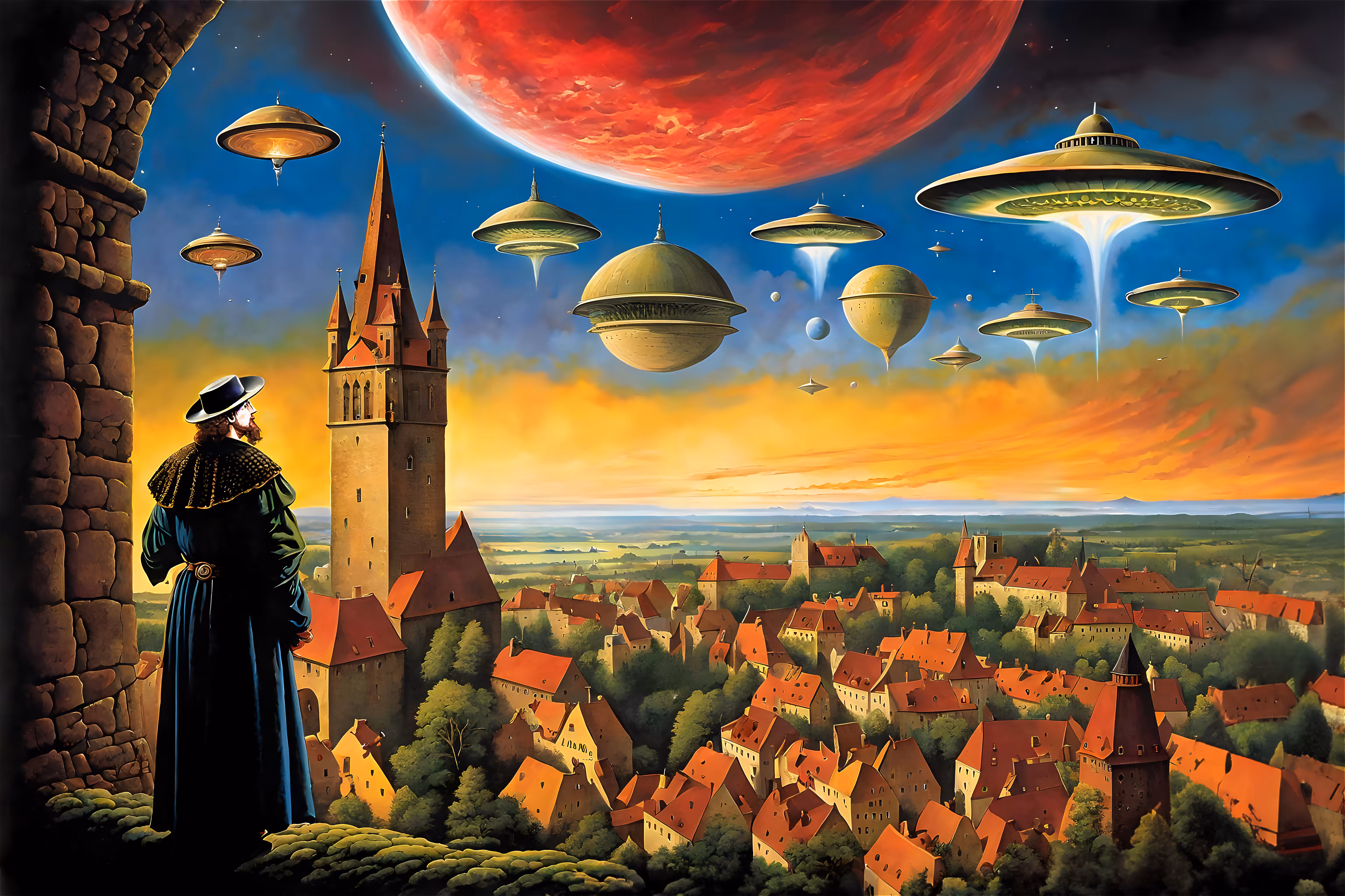 Celestial phenomenon over Nuremberg