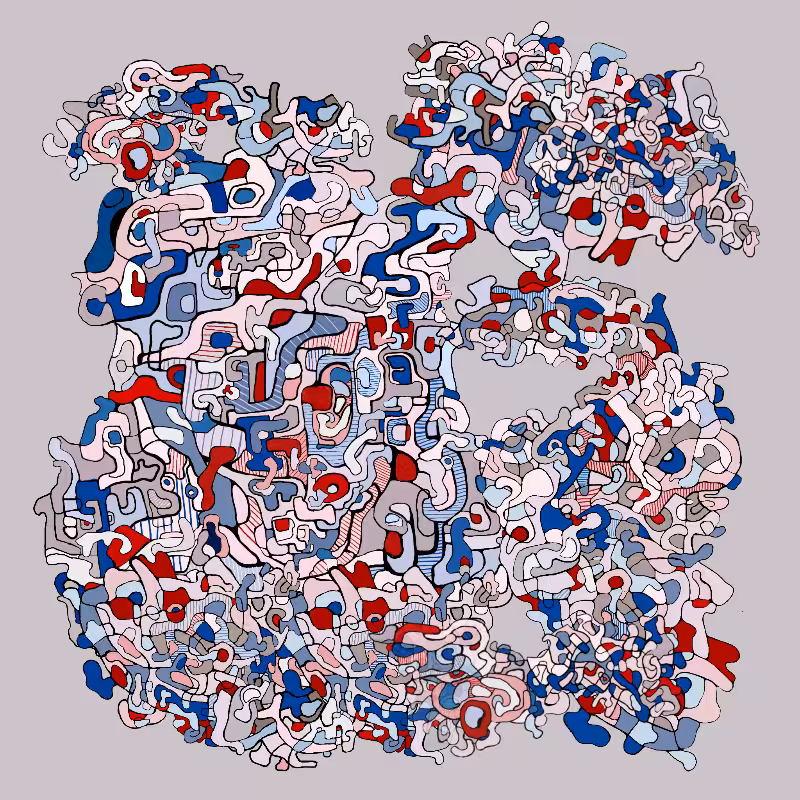 Swim in Dubuffet Thought #43
