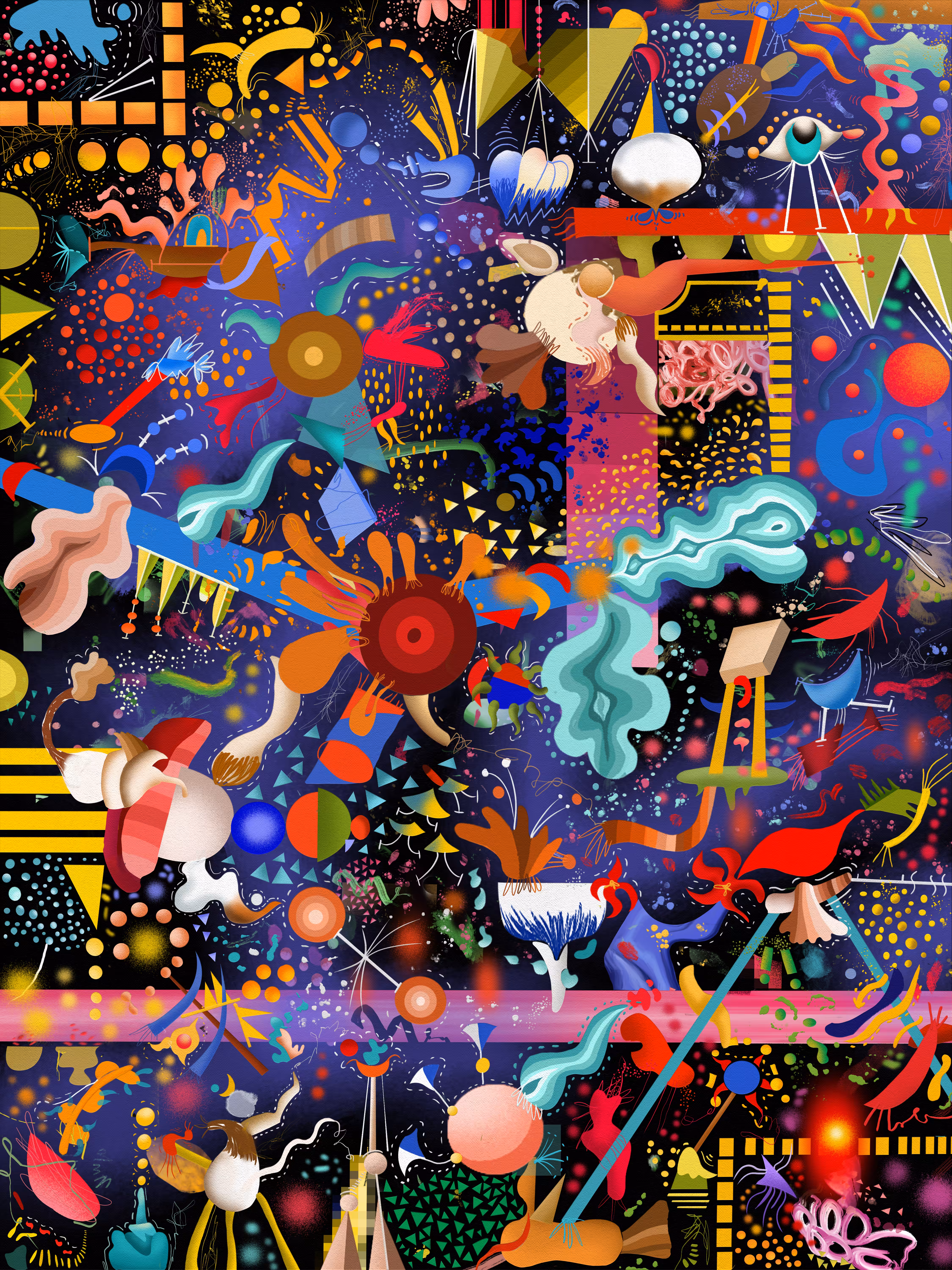 Snowflakes Space Dance