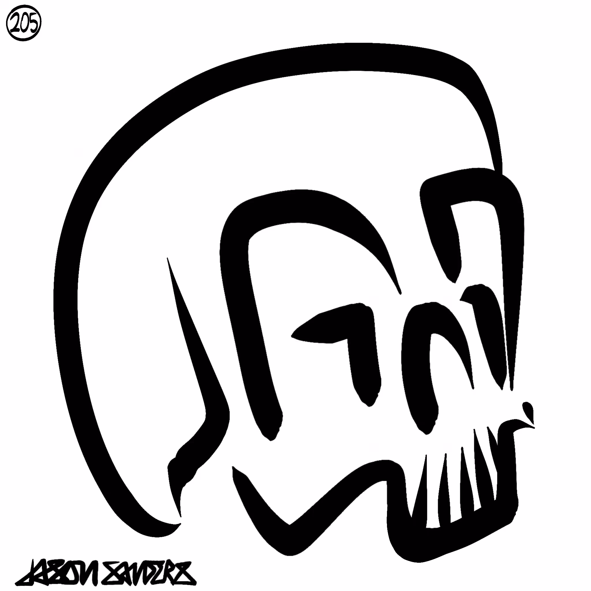 Skull Lines “Forty-Eight” By DrainedEye | #205